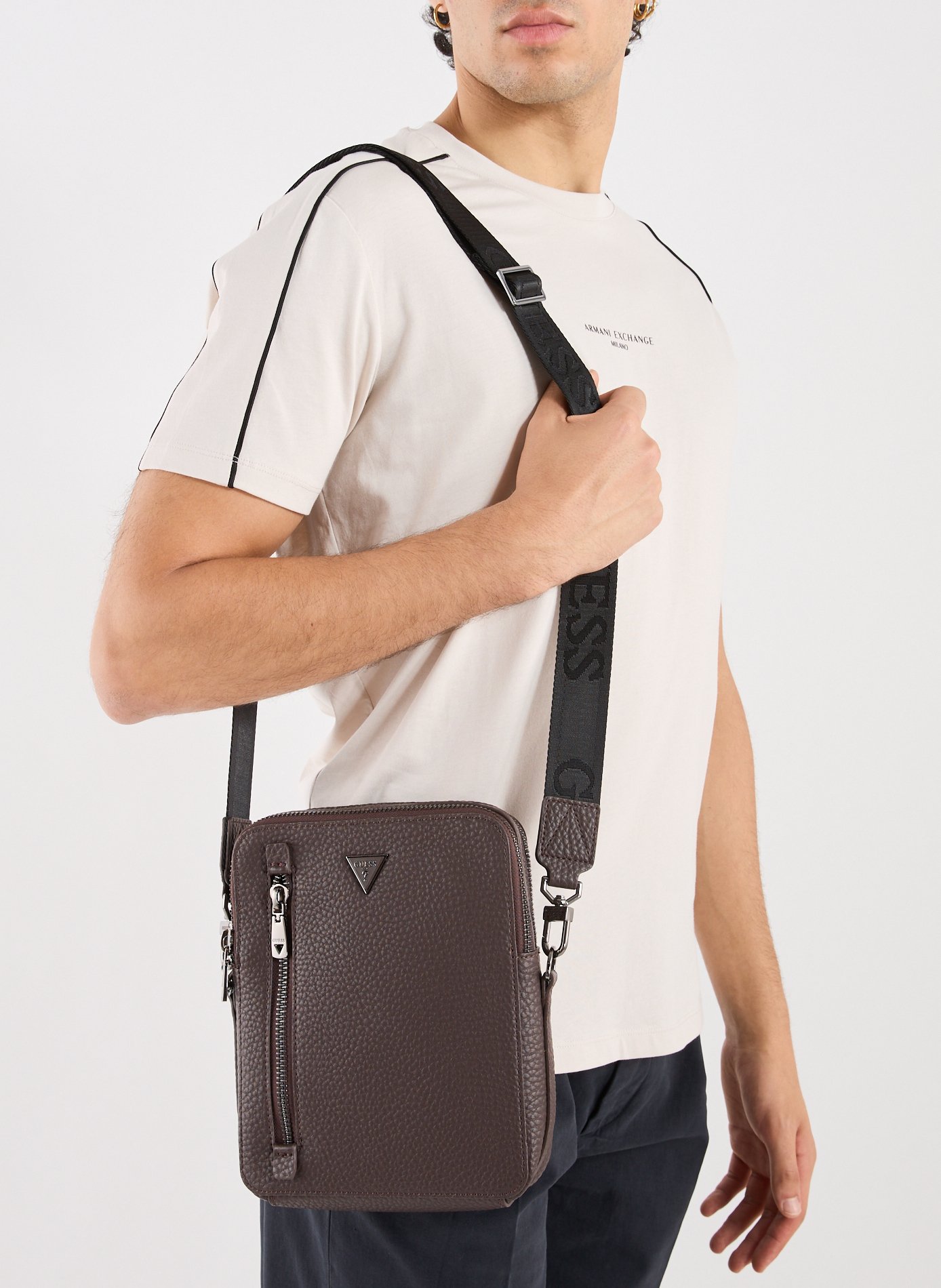 Sac bandoulière à logo  GUESS Multicolore