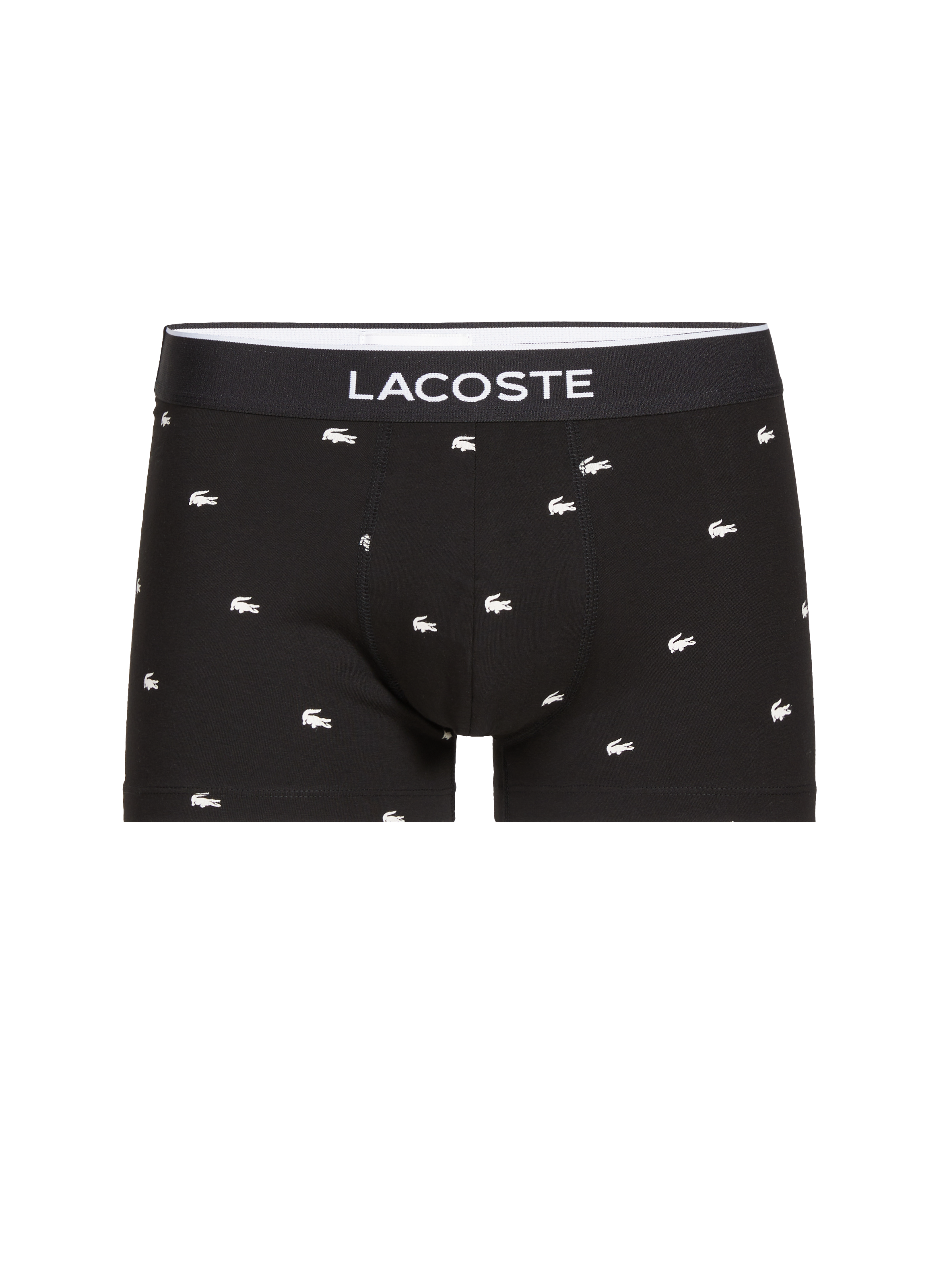  Pack of three cotton boxers LACOSTE Black