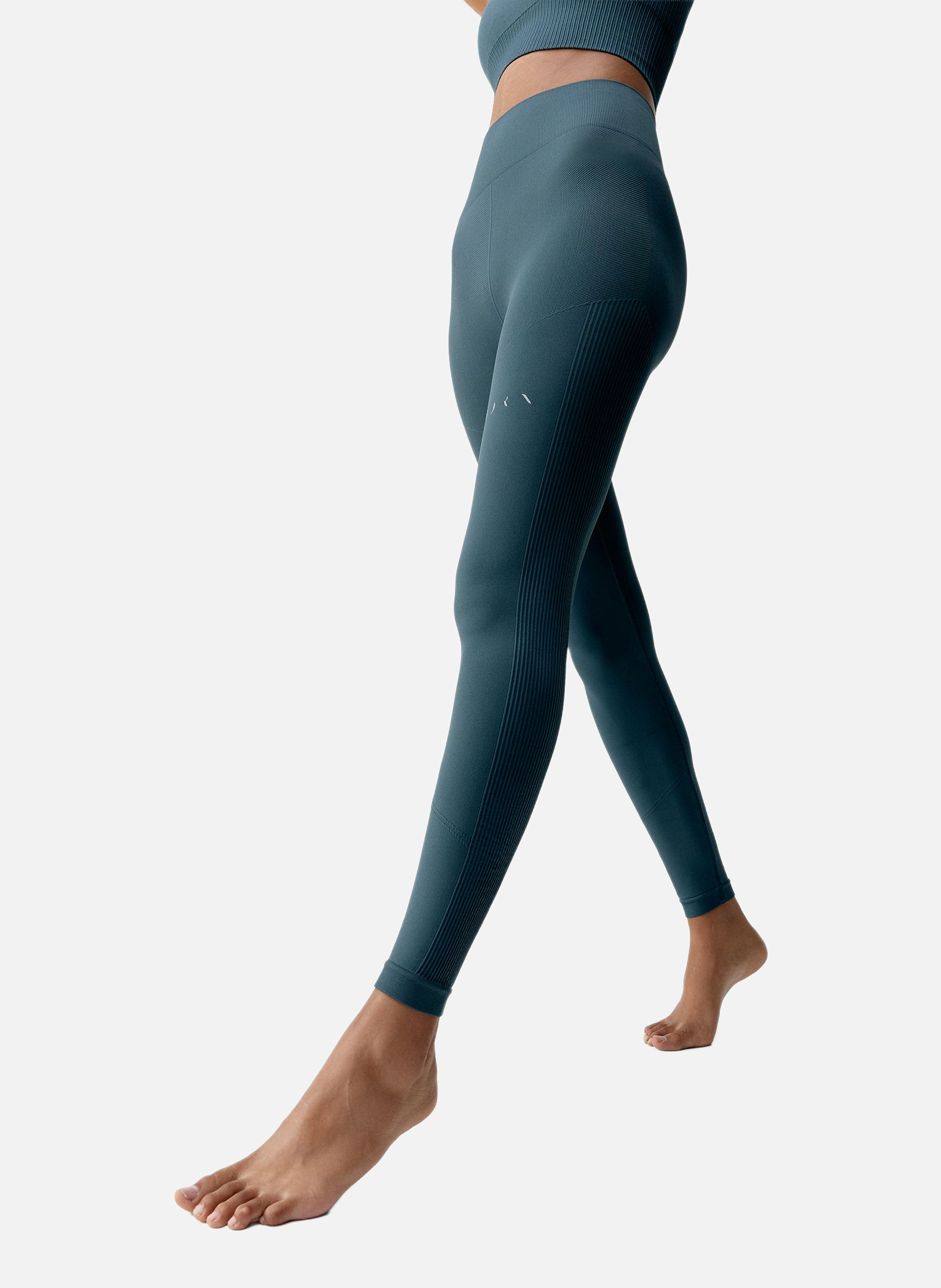 Legging de sport long seamless yami BORN LIVING YOGA Bleu