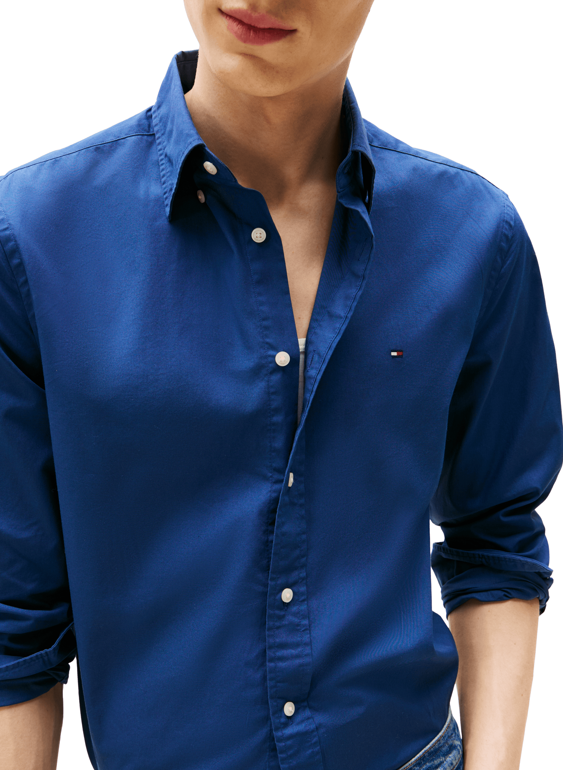 Cotton shirt TOMMY HILFIGER Blue