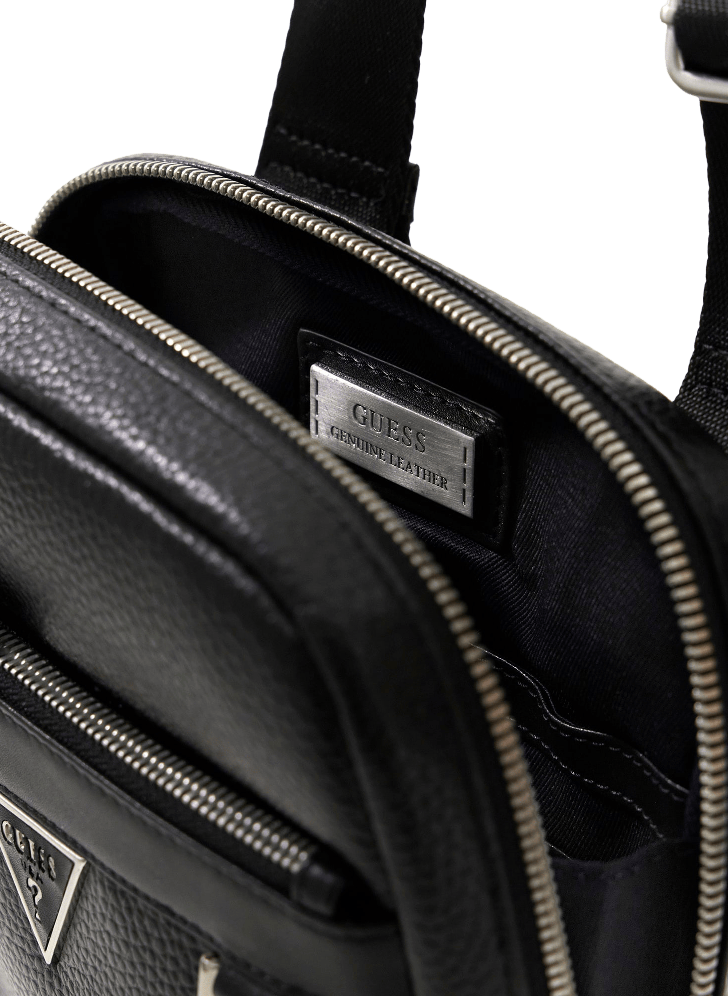 Leather pouch GUESS Black