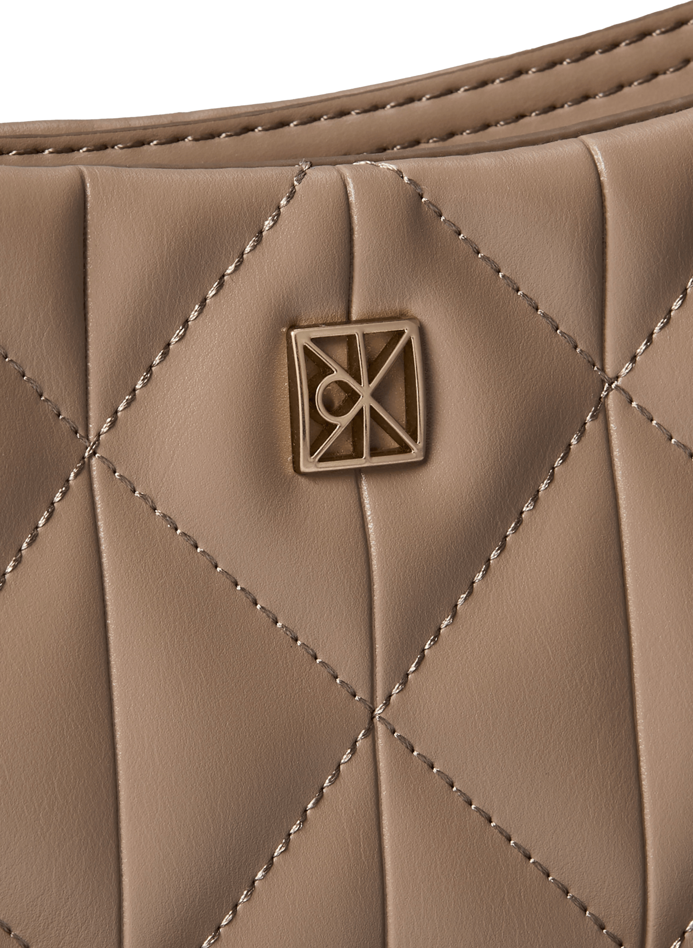 Quilted shoulder bag CALVIN KLEIN Beige