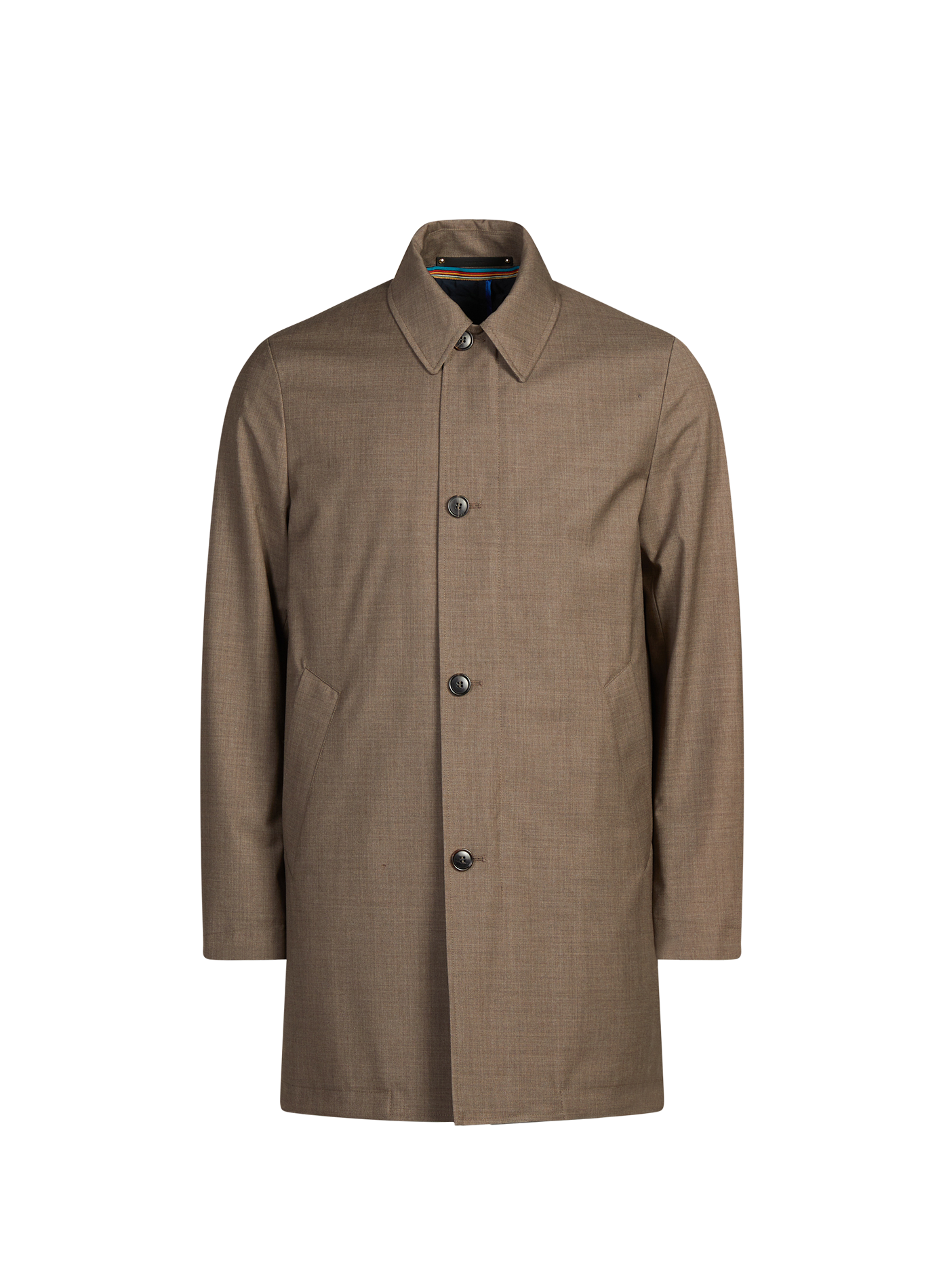 Mid-length wool parka PAUL SMITH Brown