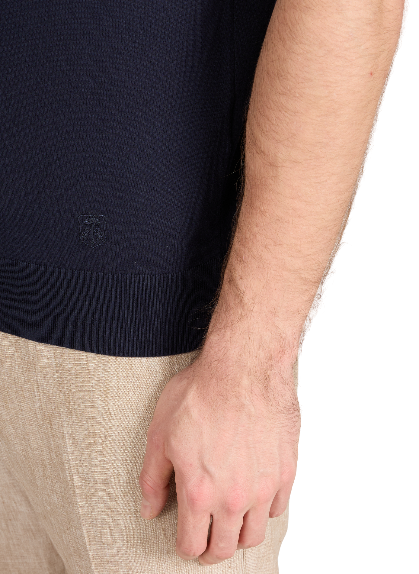  Cotton polo shirt  CORNELIANI Blue