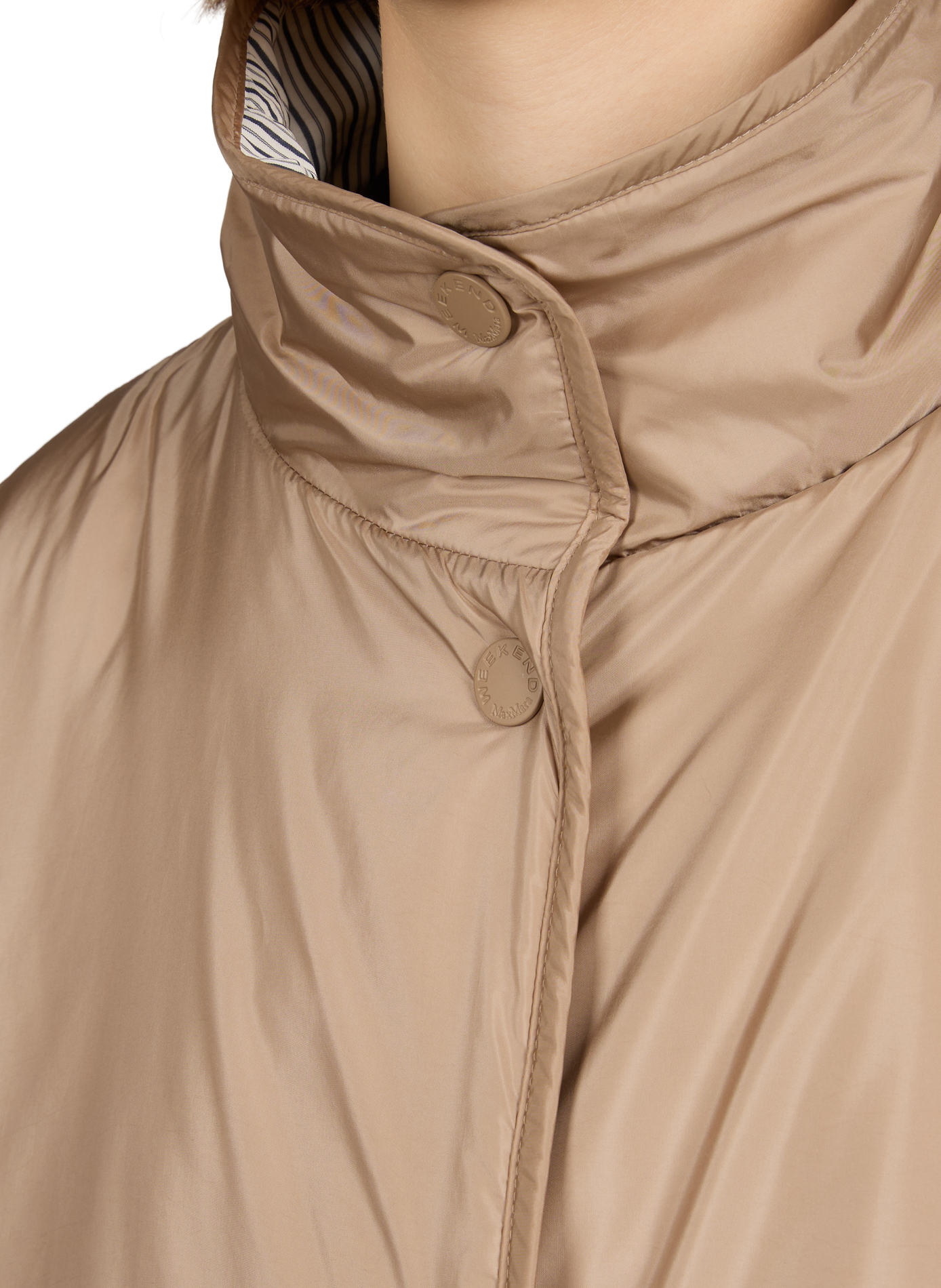 Veste réversible à col montant MAX MARA WEEK END Marron