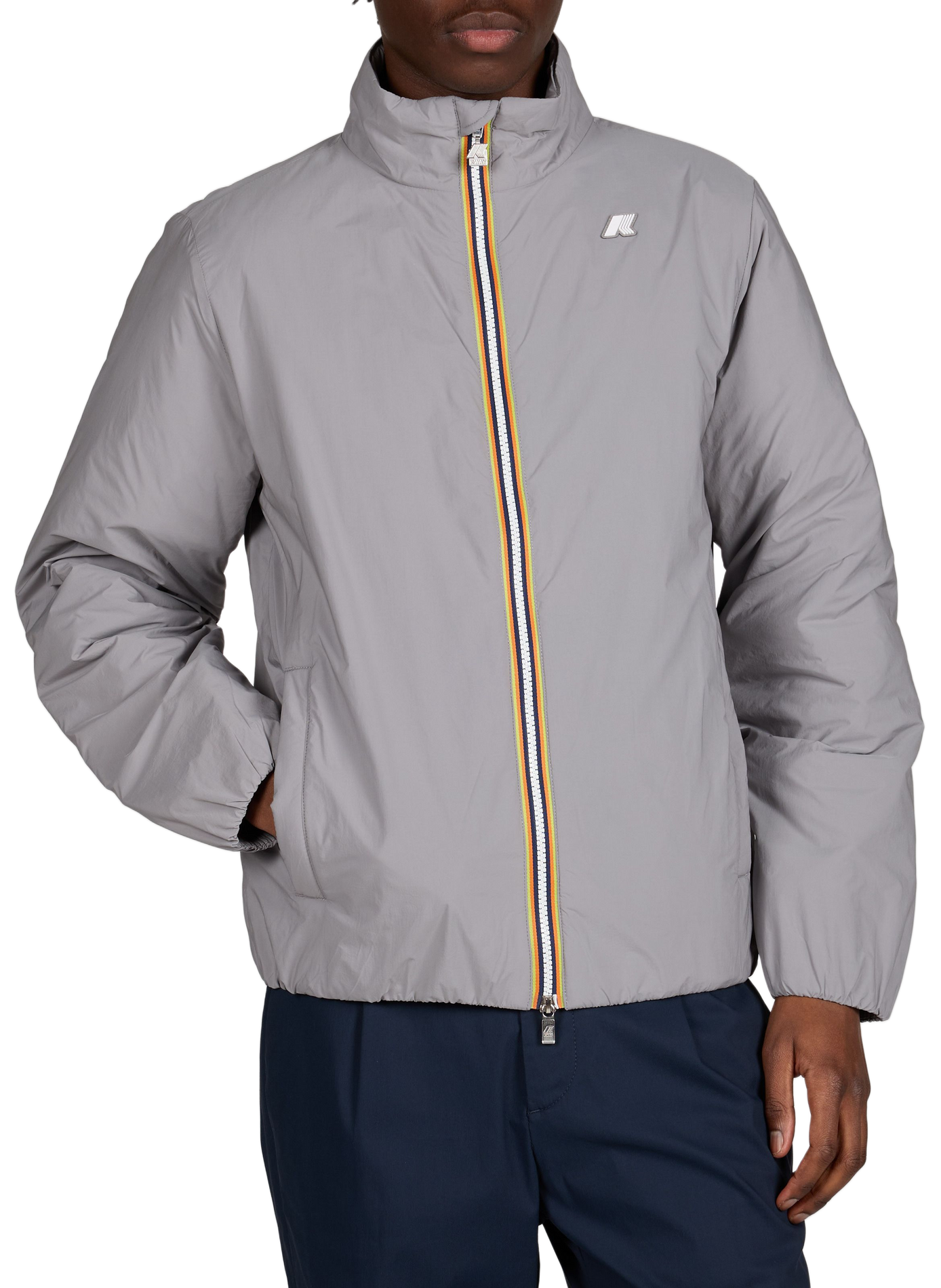Parka zip col montant K-WAY Gris