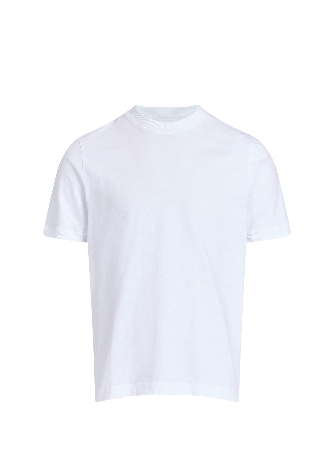 T-shirt uni à col rond en coton LAFAURIE Blanc