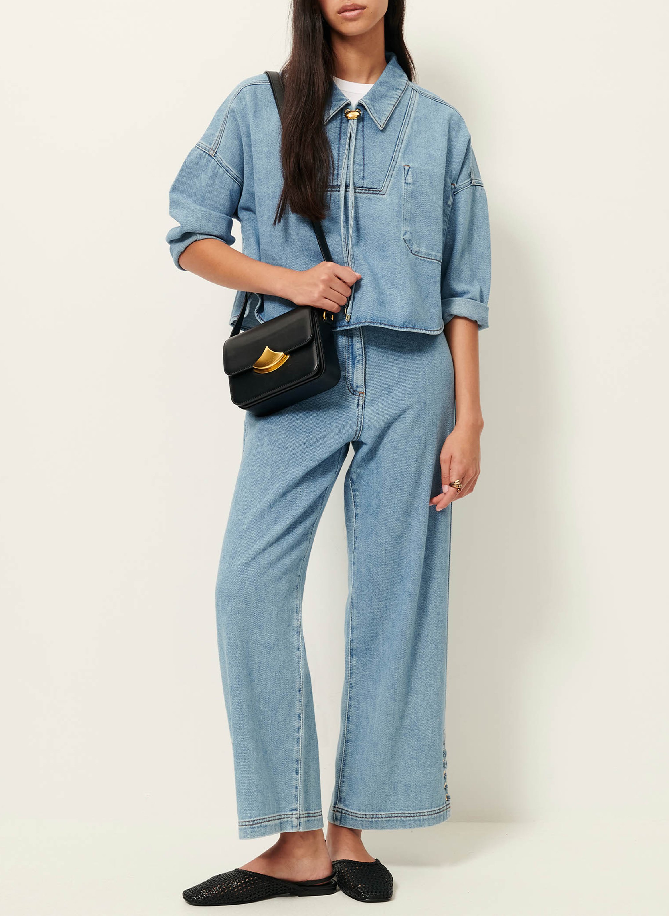 Jean droit en coton campomoro SESSUN Bleu