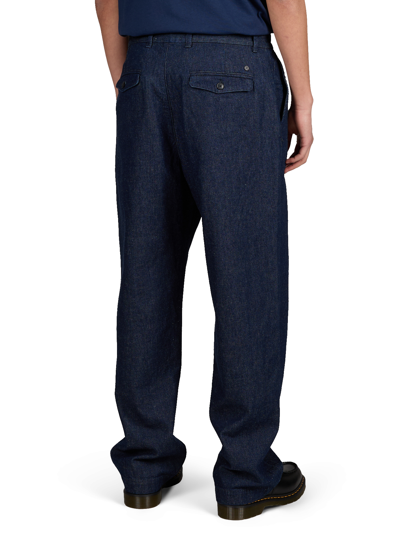 Wide-leg jeans in cotton and hemp CLOSED Blue