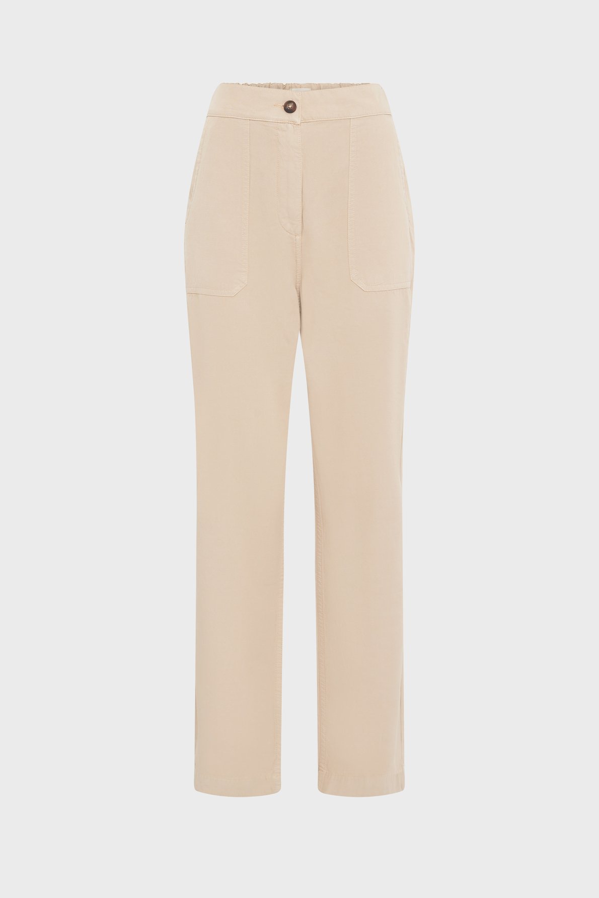 Pantalon 7/8 en coton et lin mélangés - audette GERARD DAREL Beige