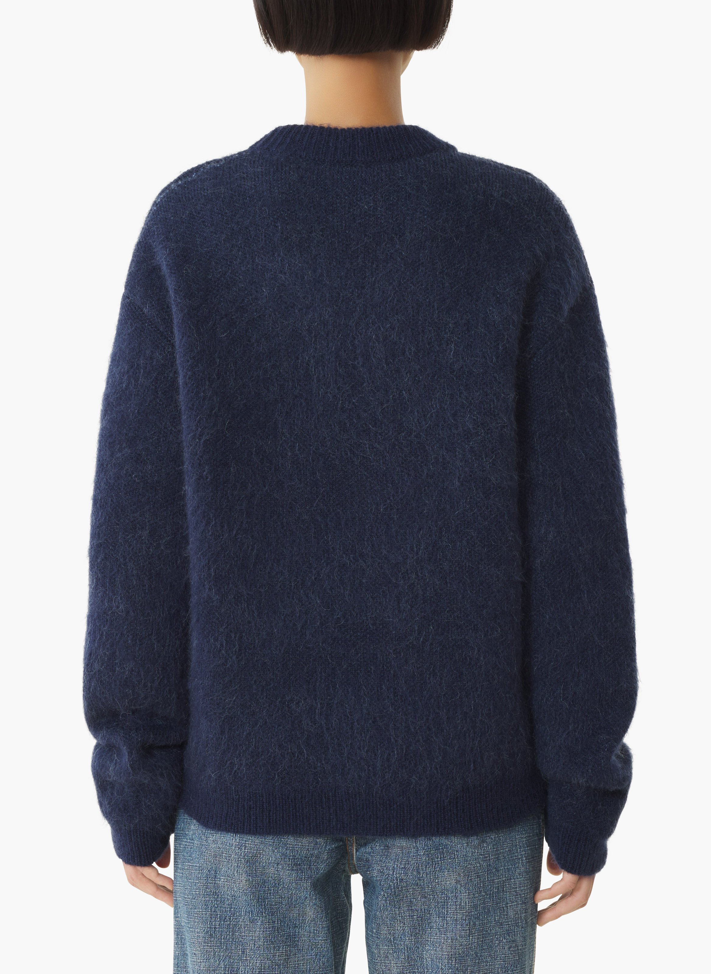 Pull en mohair jacquard lunar year LANVIN Bleu