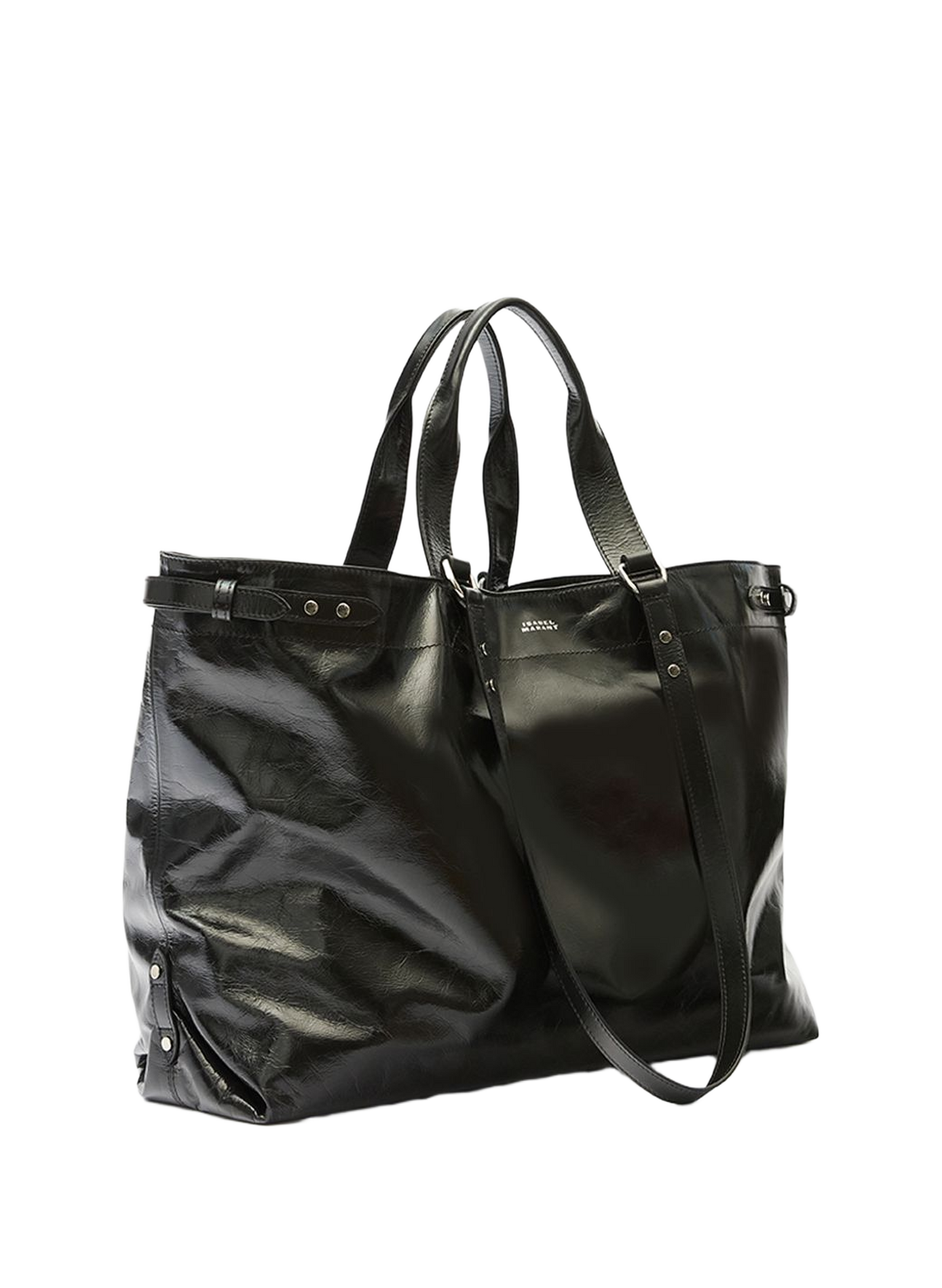 Bolso tote Winna de hombro de cuero ISABEL MARANT Negro