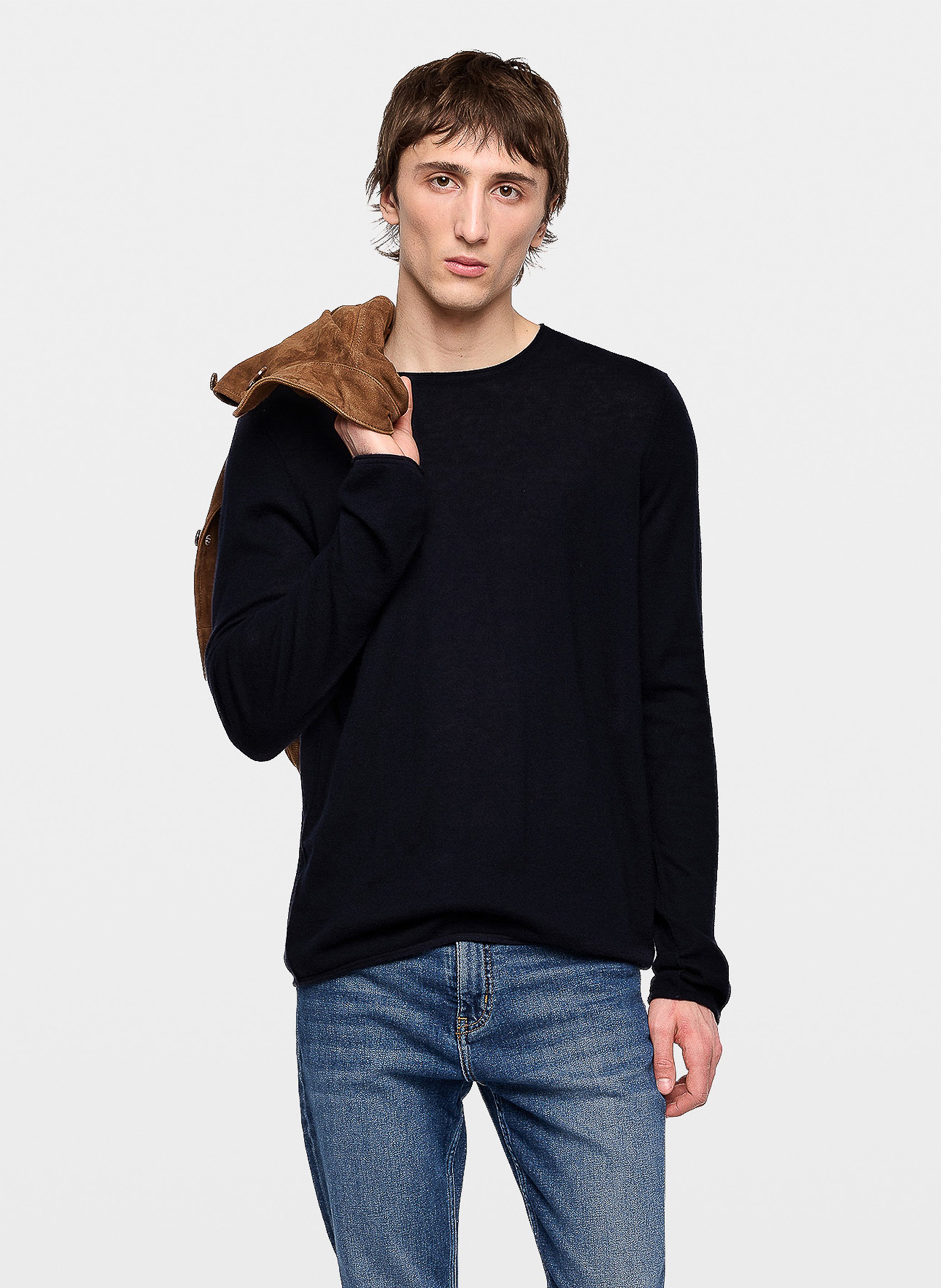 Tee-shirt col rond en cachemire teiss ZADIG&VOLTAIRE Bleu