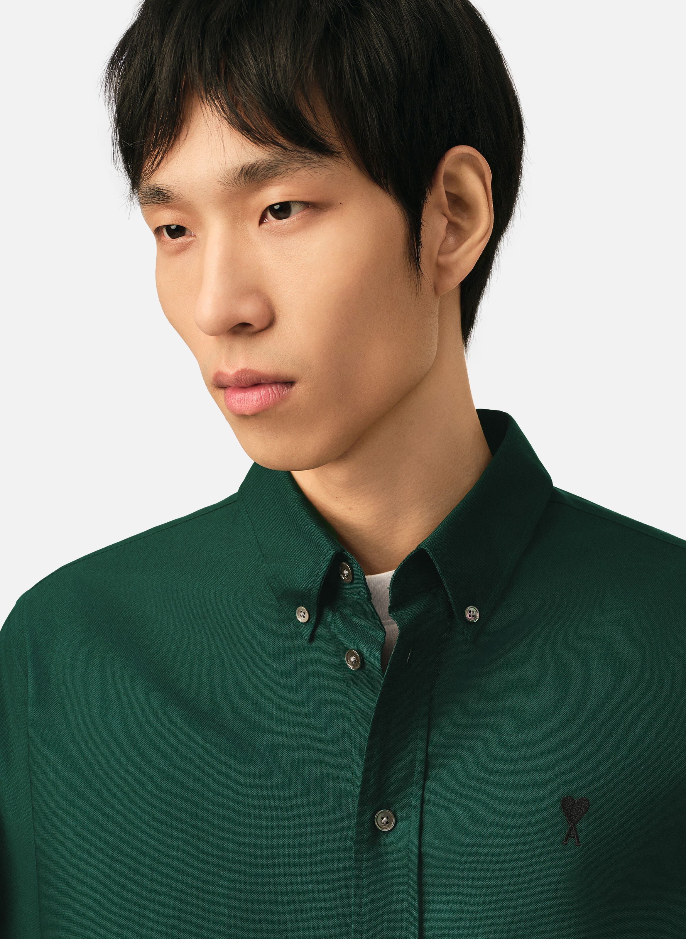 Chemise en coton ami de coeur AMI PARIS Vert
