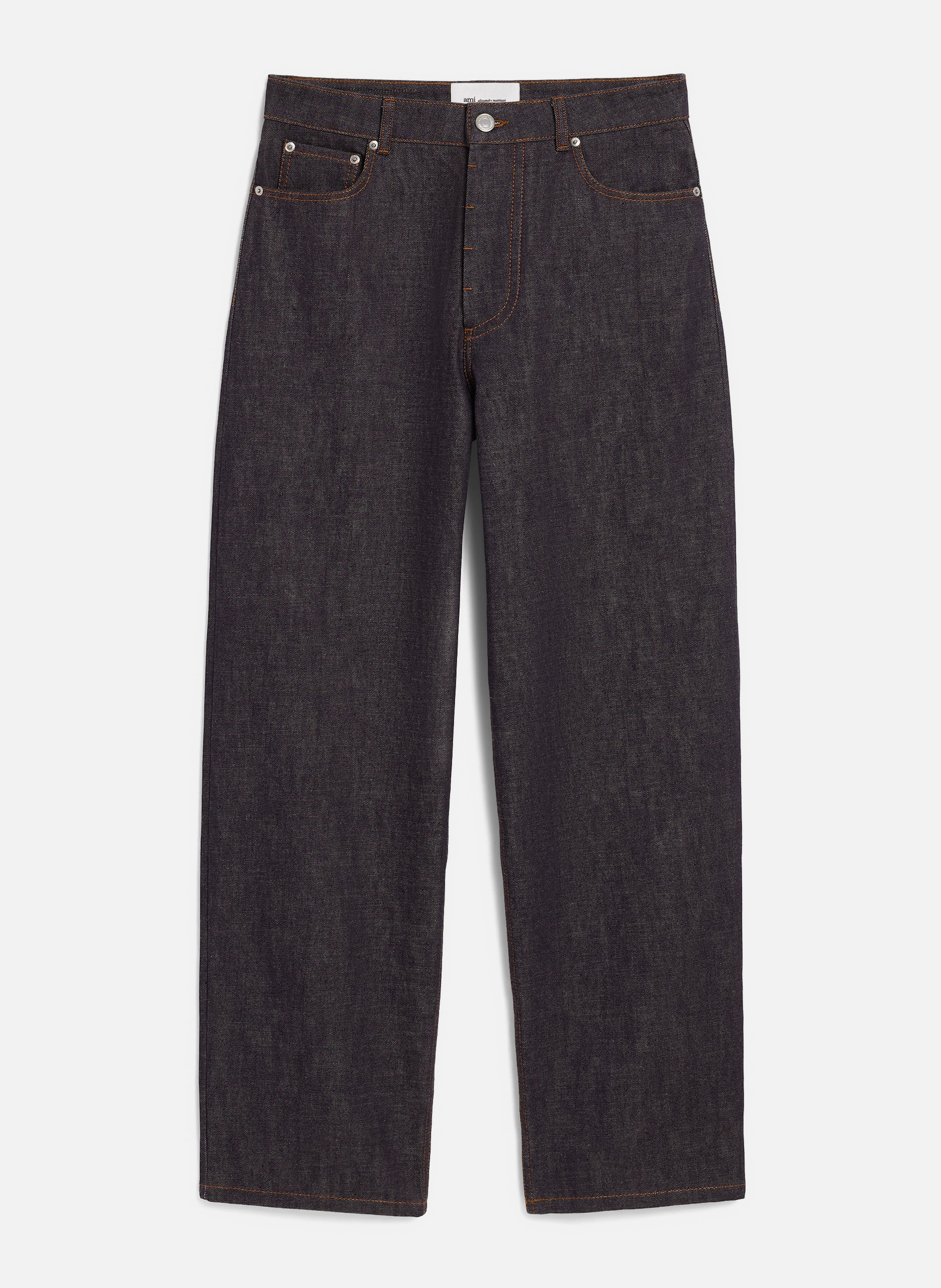 Jean coupe baggy en coton AMI PARIS Bleu