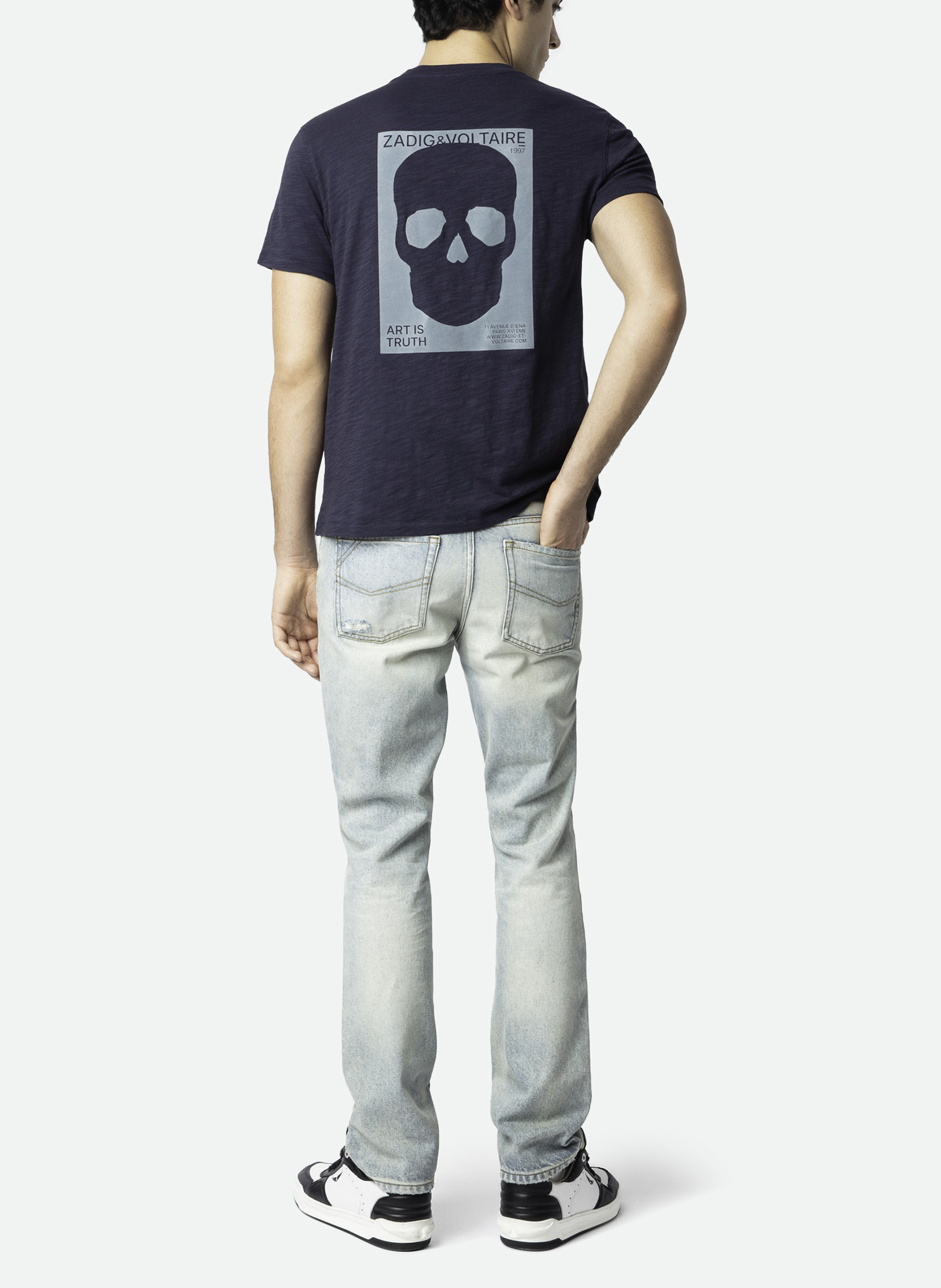 John straight leg cotton blend jeans ZADIG&VOLTAIRE Blue