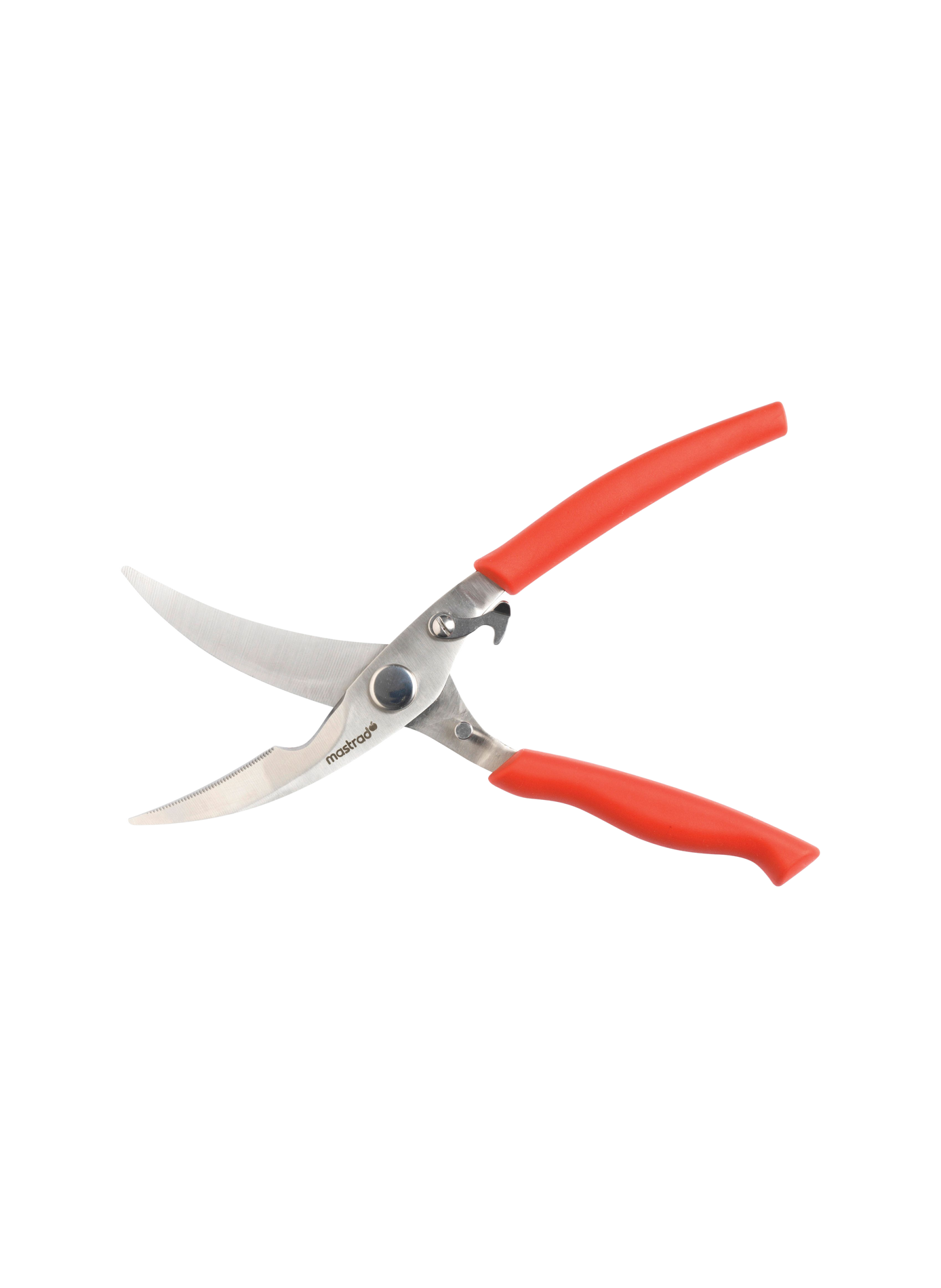 Stainless Steel Poultry and Pizza Scissors MASTRAD Red