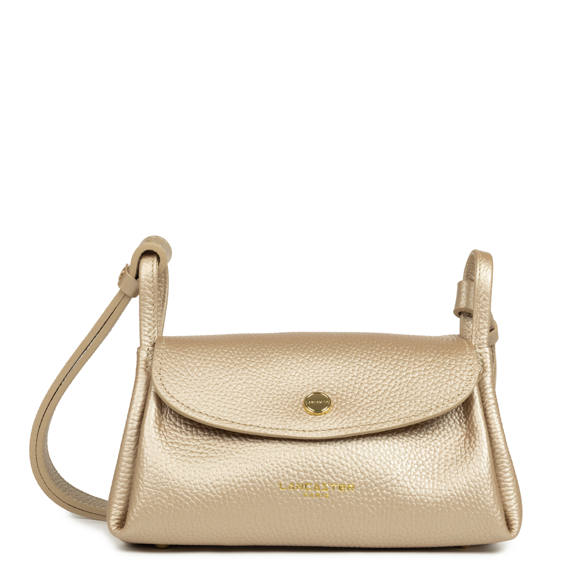Petit sac trotteur - accordéon double LANCASTER Doré