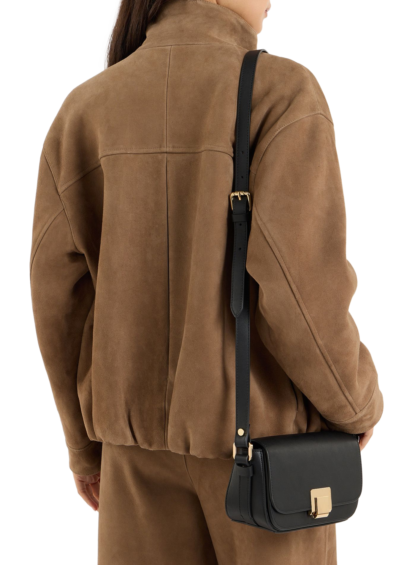 Leather shoulder bag SAISON 1865 Black