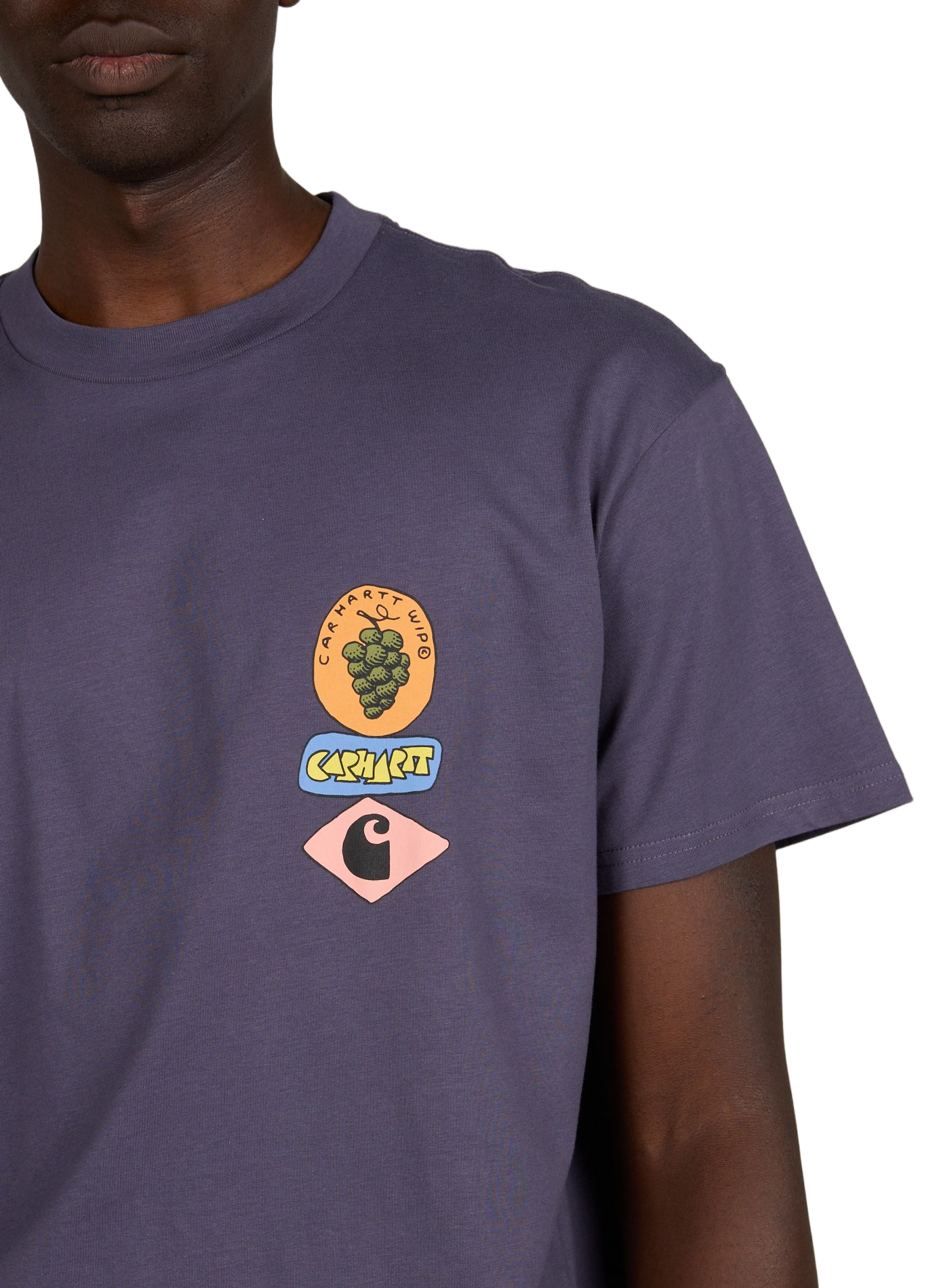 T-shirt S/S Stacked Grapes in cotton CARHARTT WIP Purple