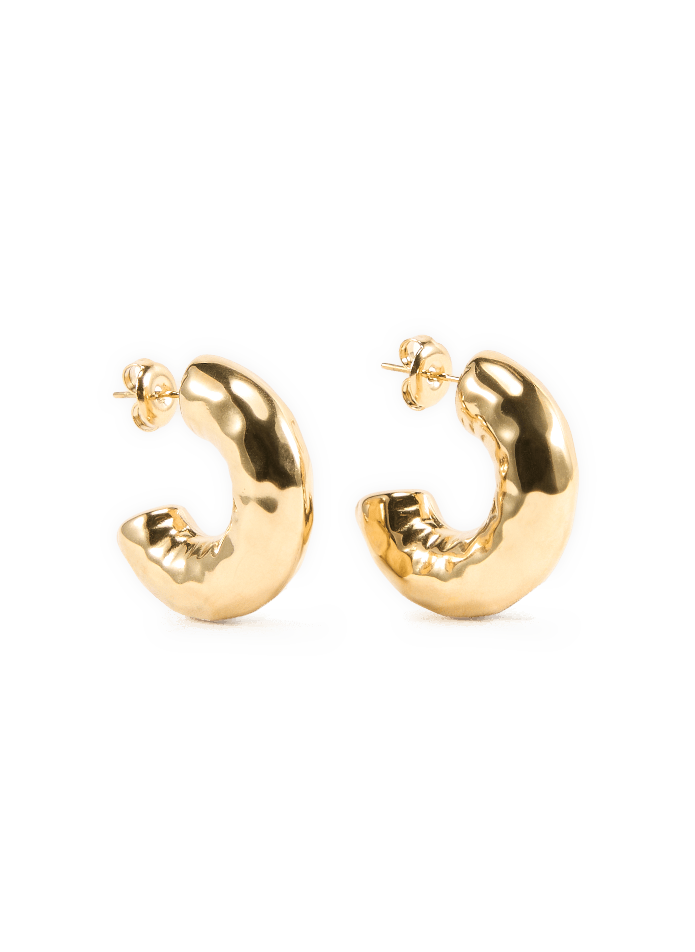 Boucles d'oreilles demi-cercles  AU PRINTEMPS PARIS Doré