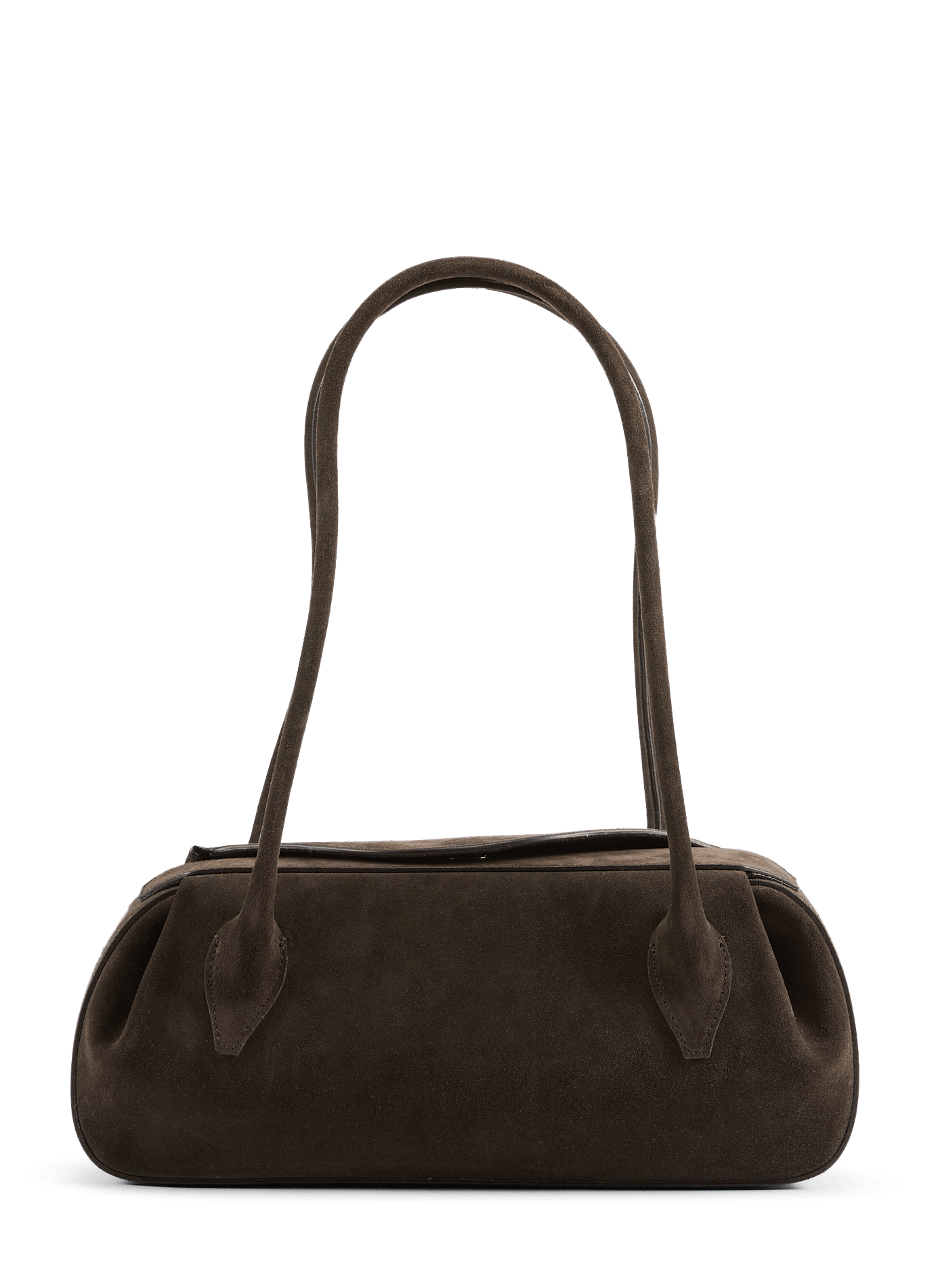 Mochi suede leather handbag YUZEFI Brown