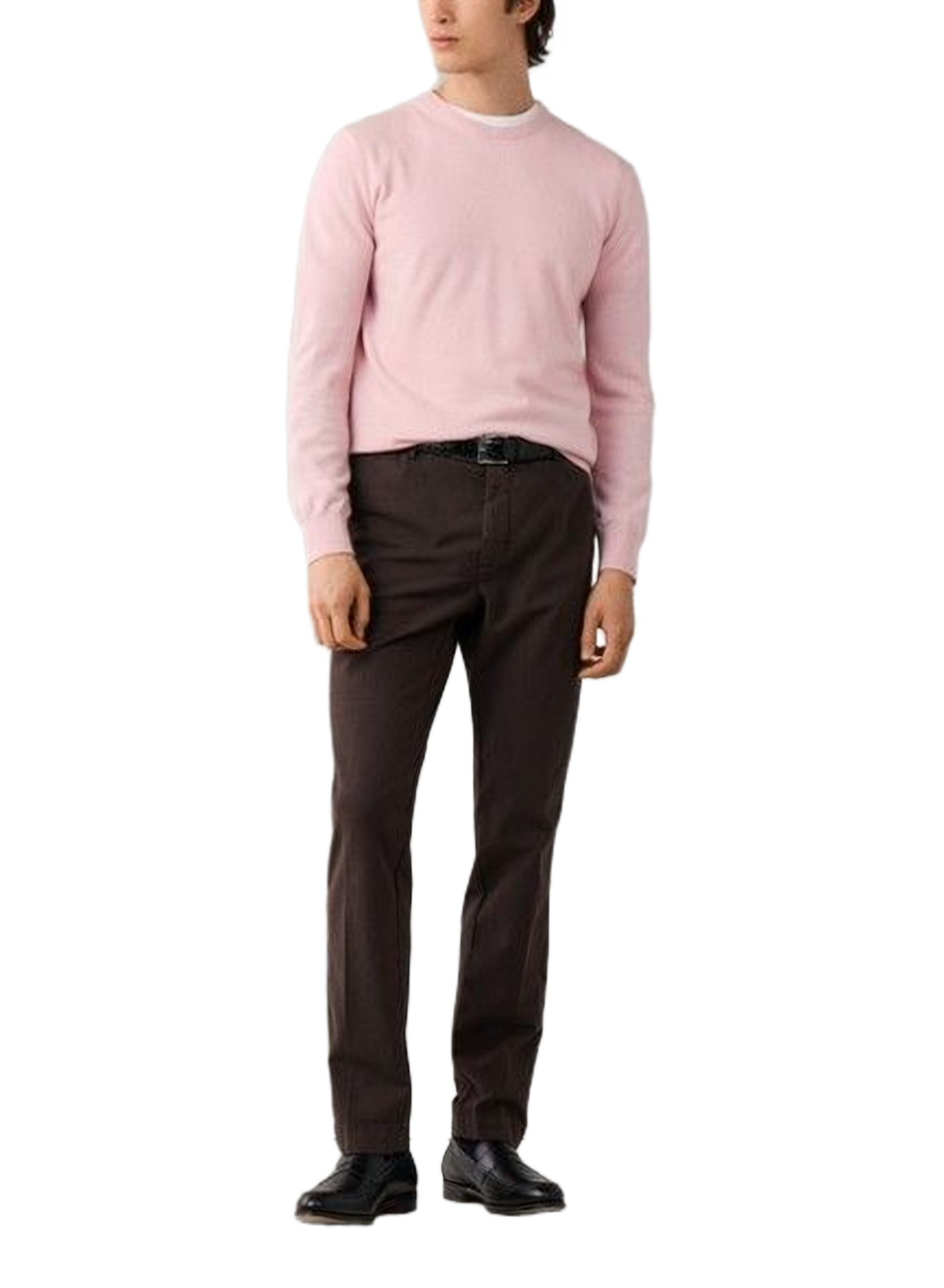 Slim-fit cotton-blend trousers HACKETT Brown