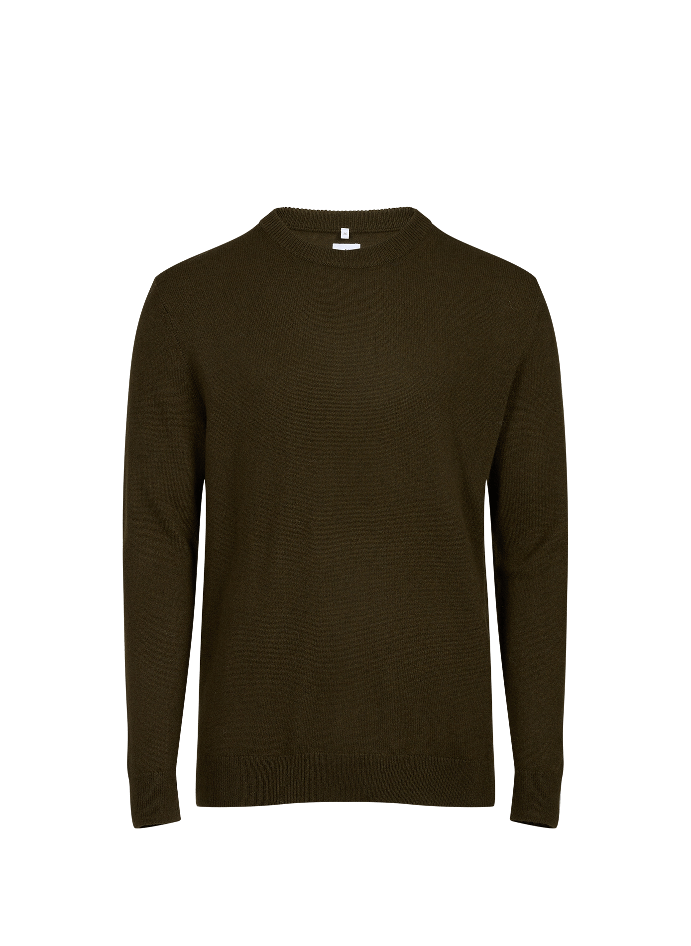 Pull col rond en cachemire AU PRINTEMPS PARIS Kaki