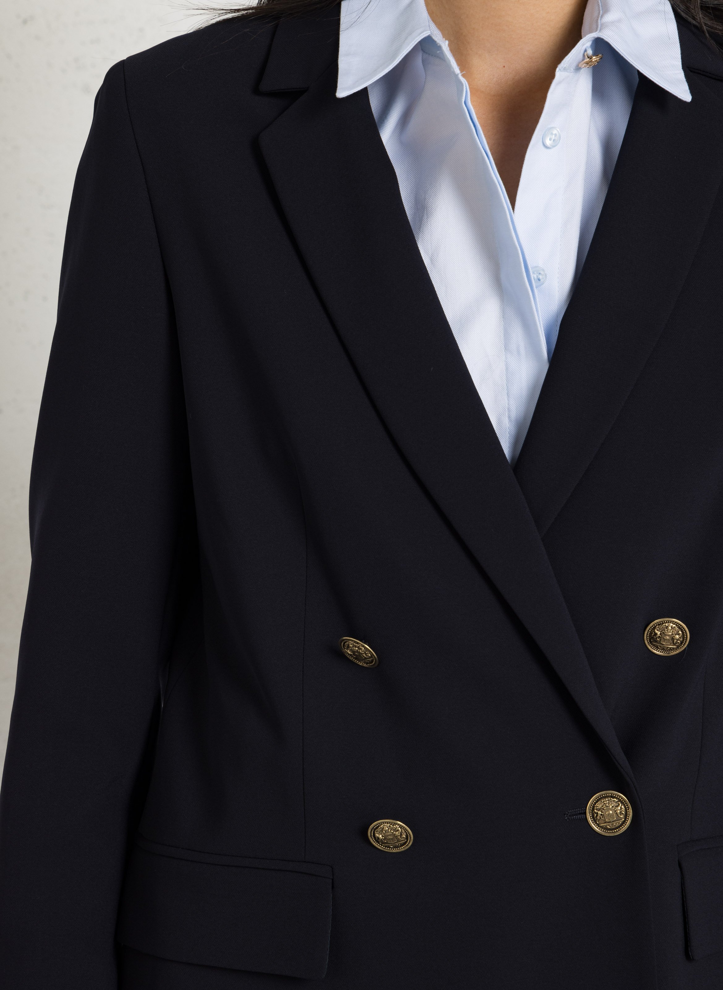 Blazer droit à double boutonnage barbara MAISON 123 Bleu