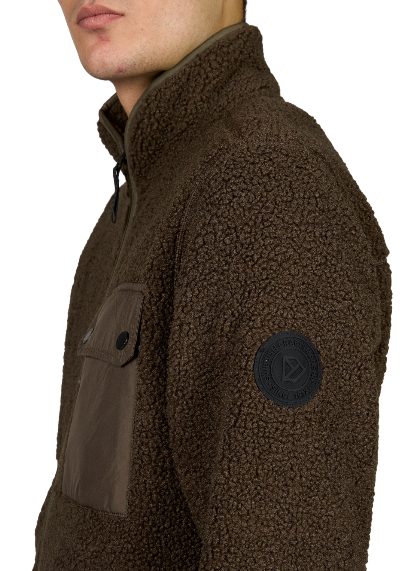 Fleecejacke mit Reißverschluss und Stehkragen DIDRIKSONS Braun