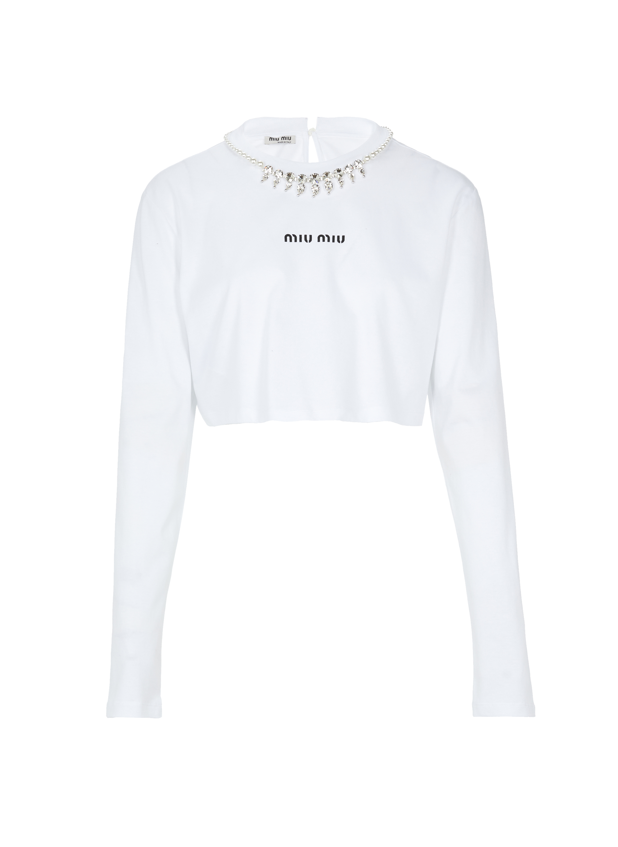 T-shirt en coton à strass