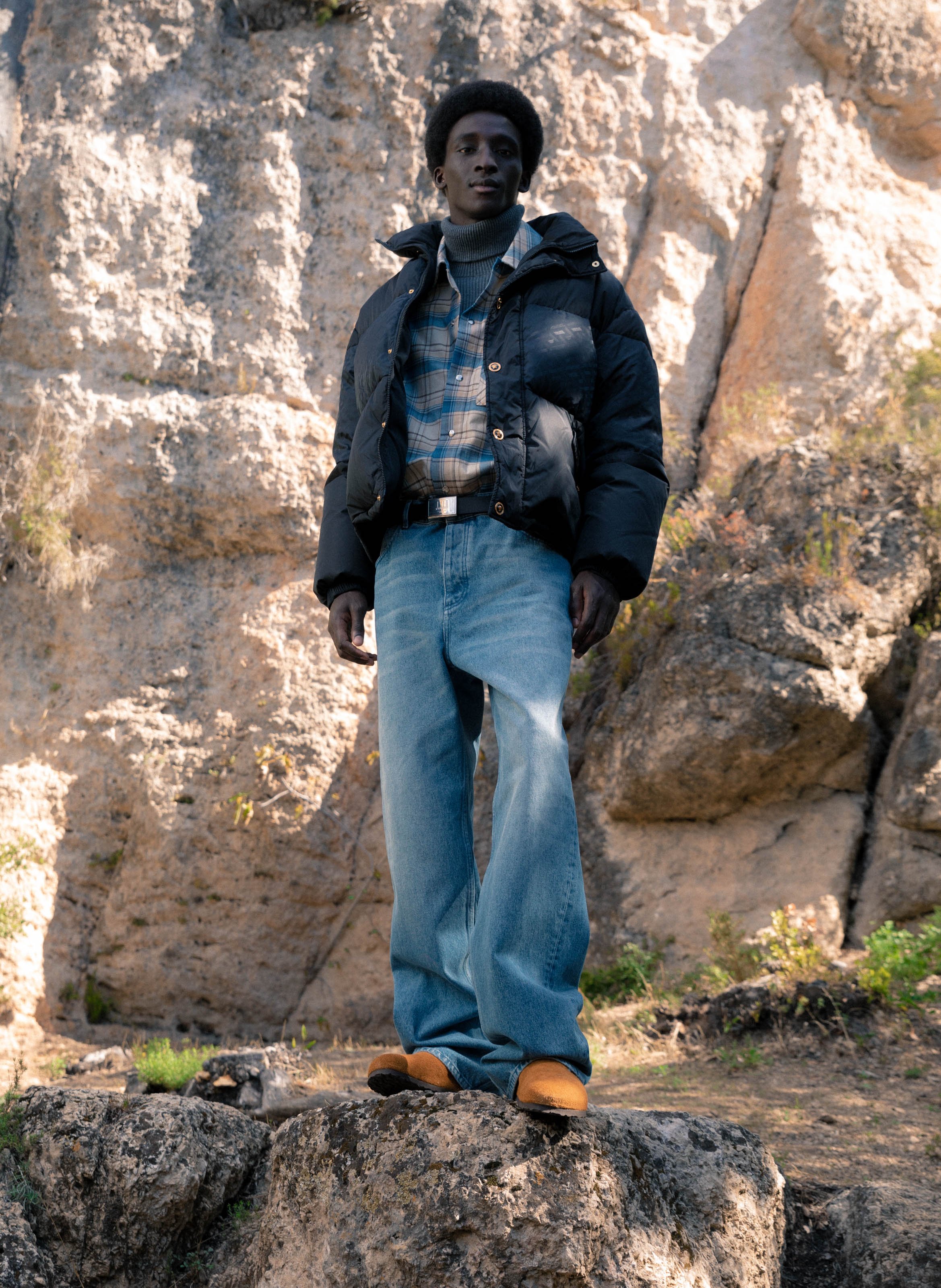 Jean droit en coton organique