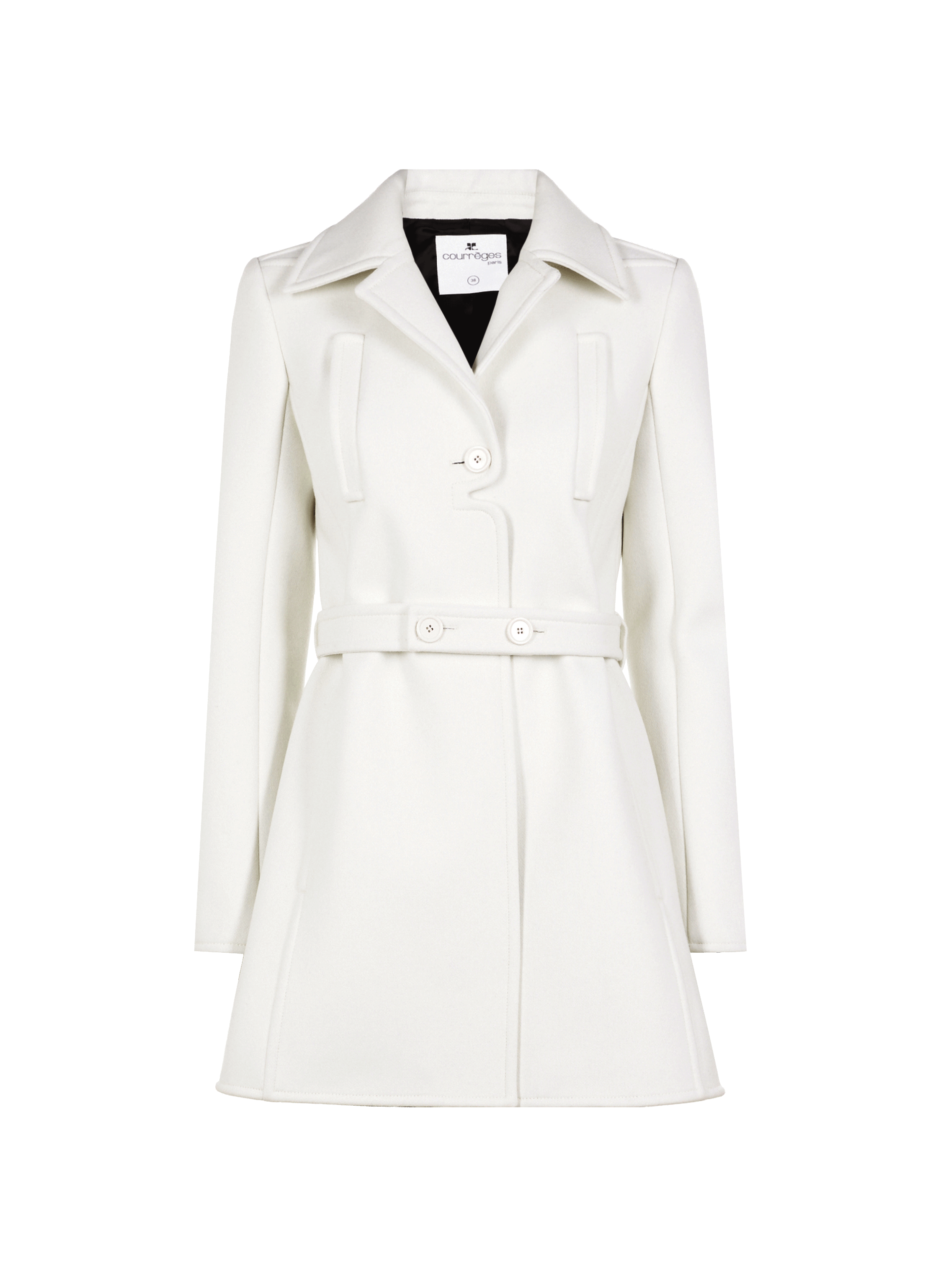 Manteau cintrée en laine mélangée