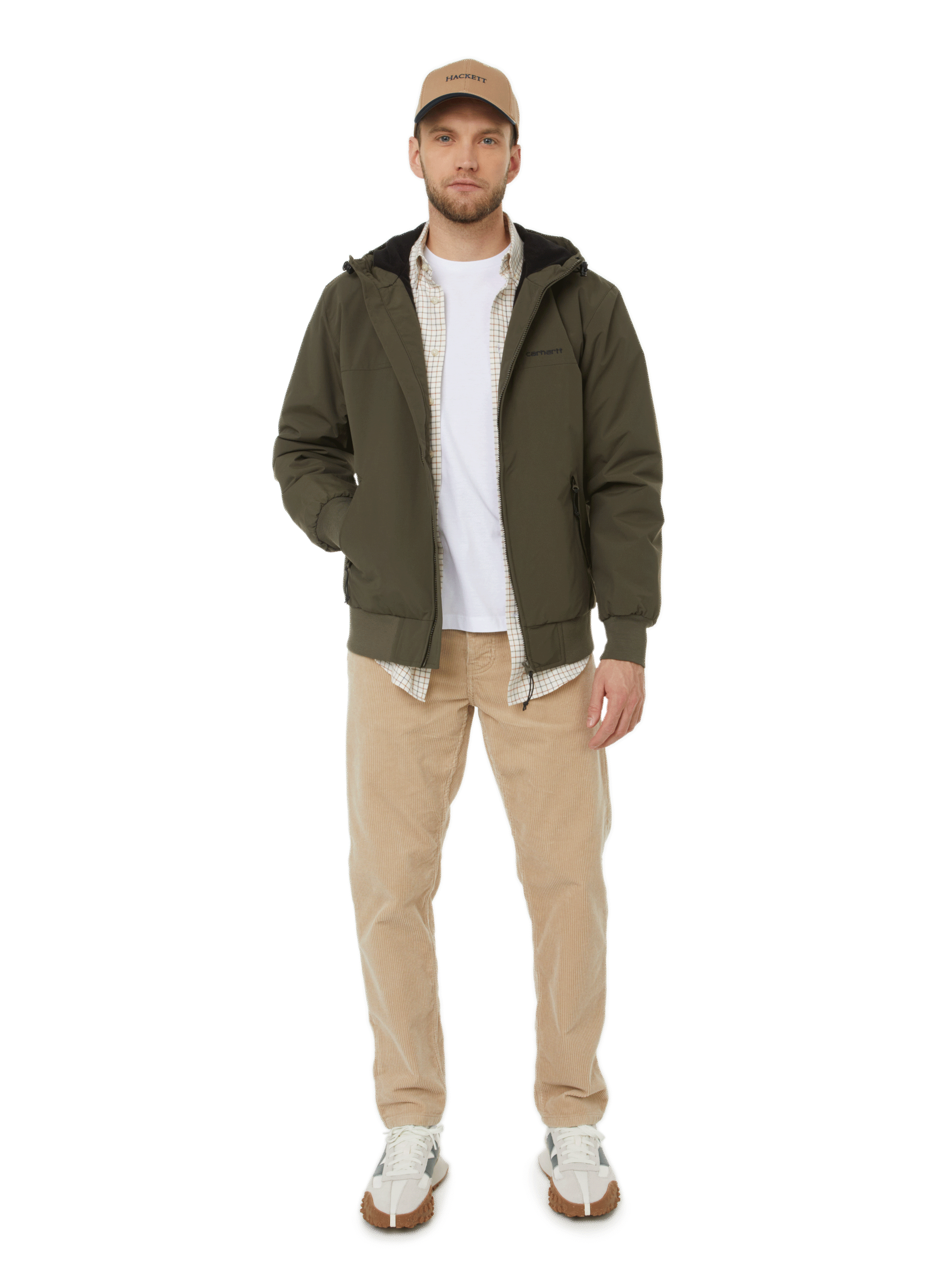 Nylon jacket with hood CARHARTT WIP Green