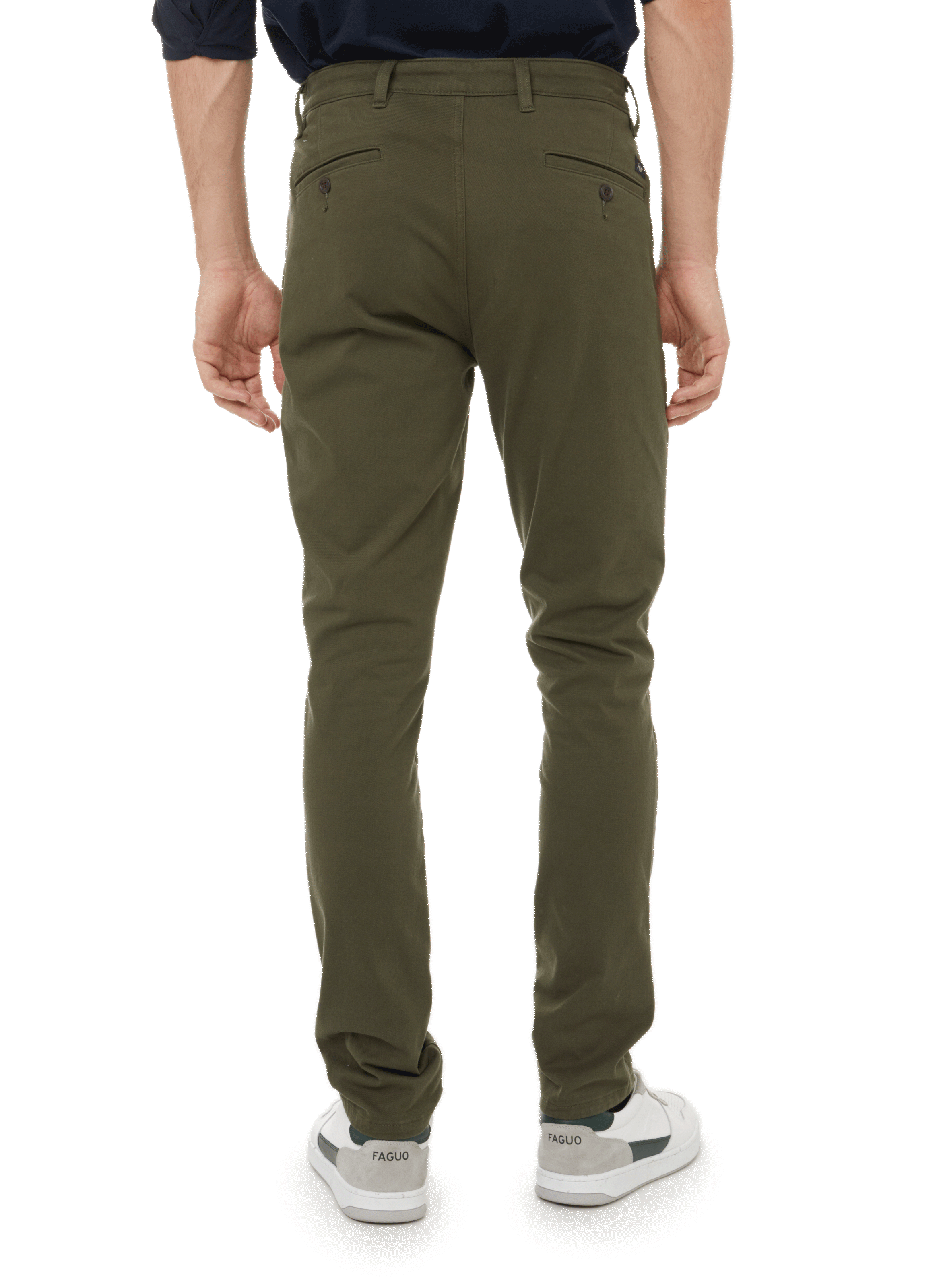 Skinny cotton-blend trousers DOCKERS Green