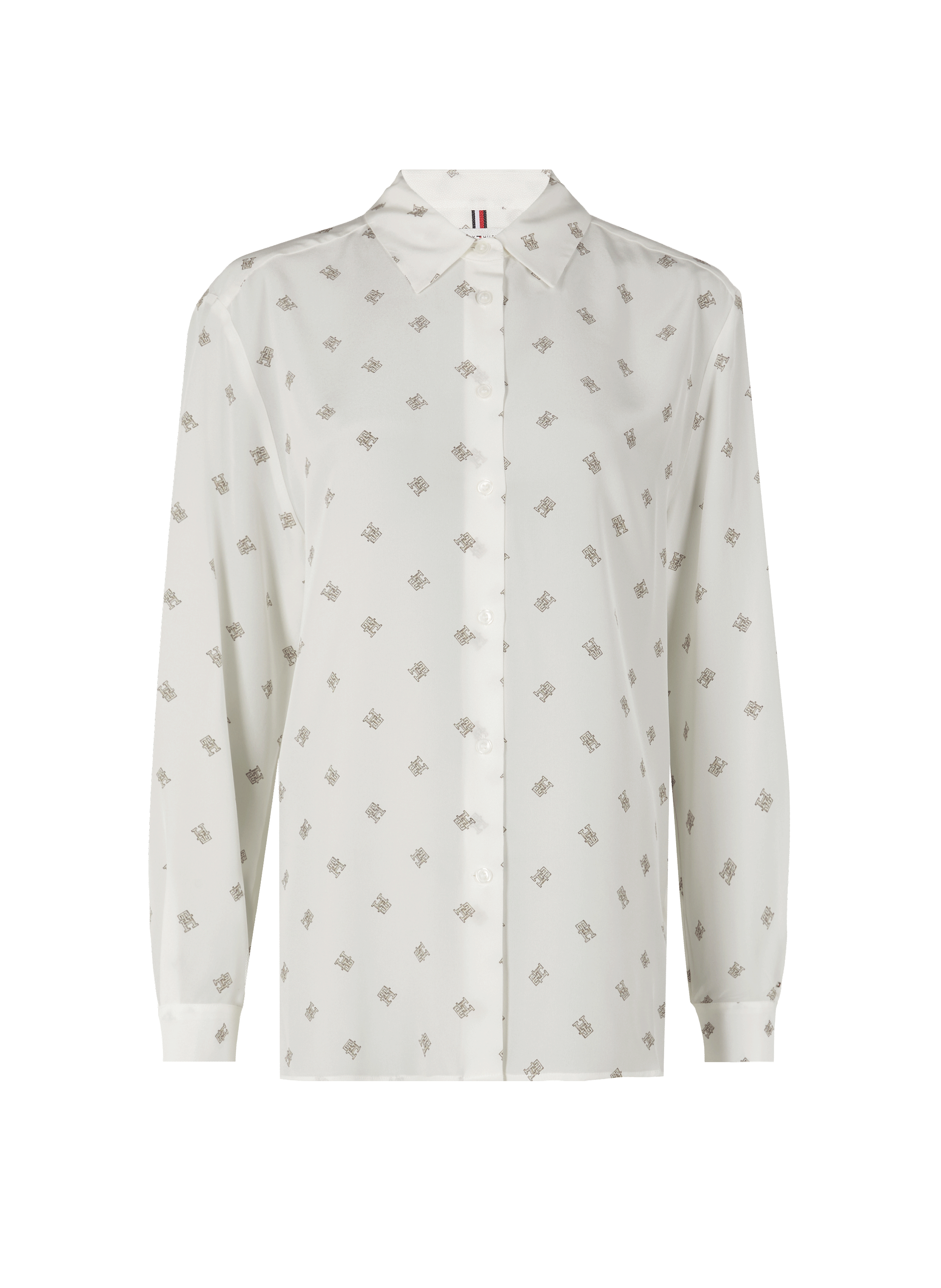 Chemise à motif en soie