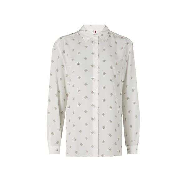 Chemise à motif en soie