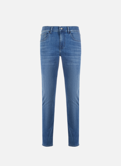 Blue tapered skinny jeans7 for all mankind 