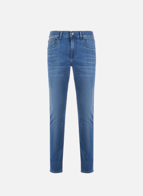 Blue tapered skinny jeans7 for all mankind 