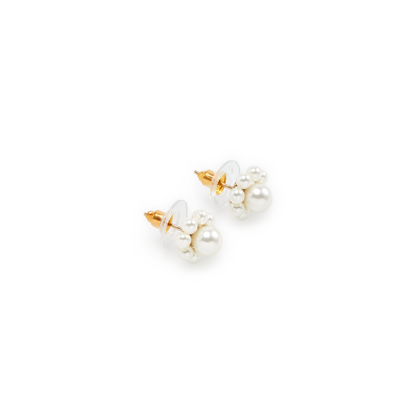 Simone Rocha Pearl Earrings In White