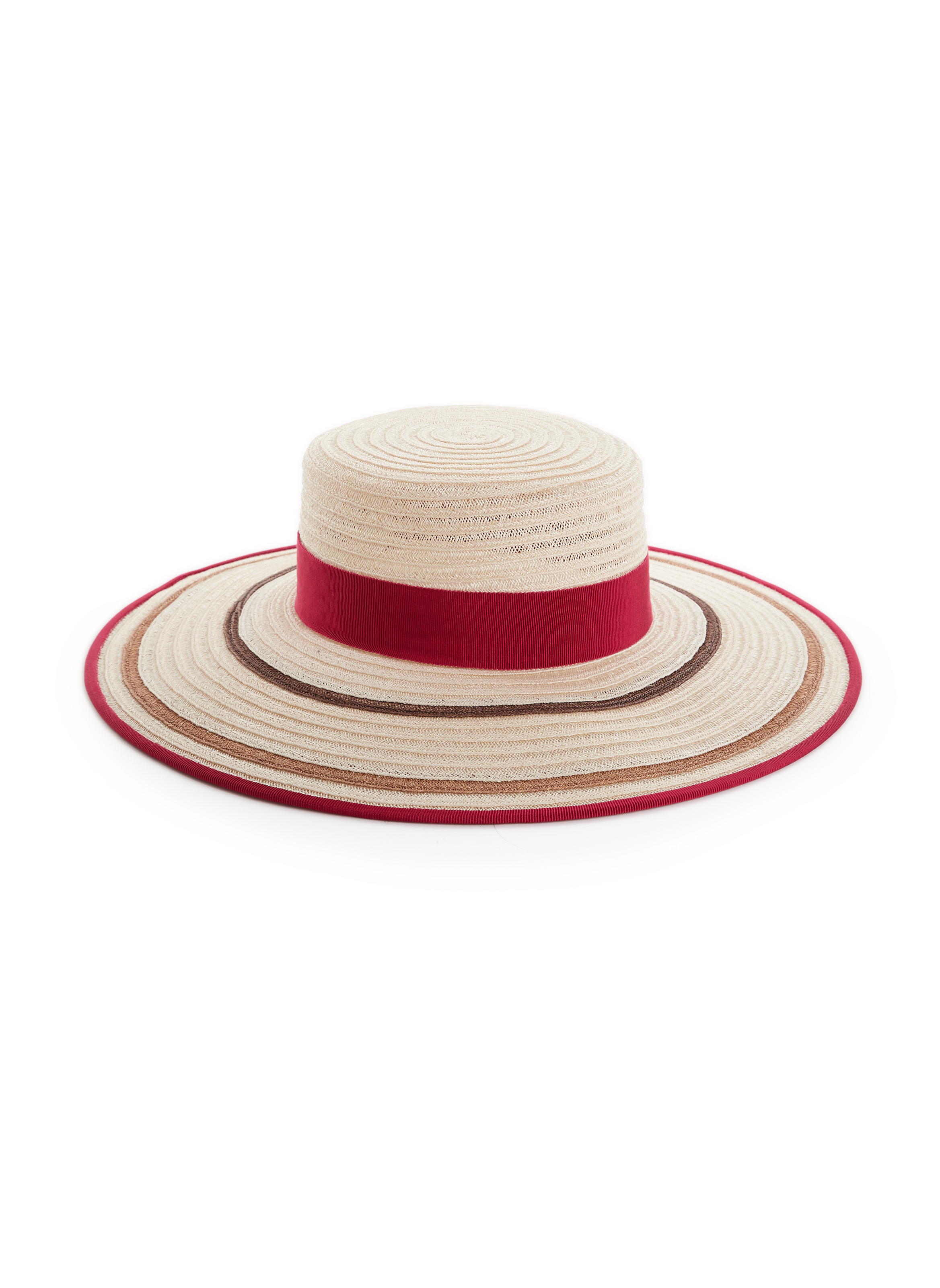 Chapeau Annie en paille  DESTREE Multicolore