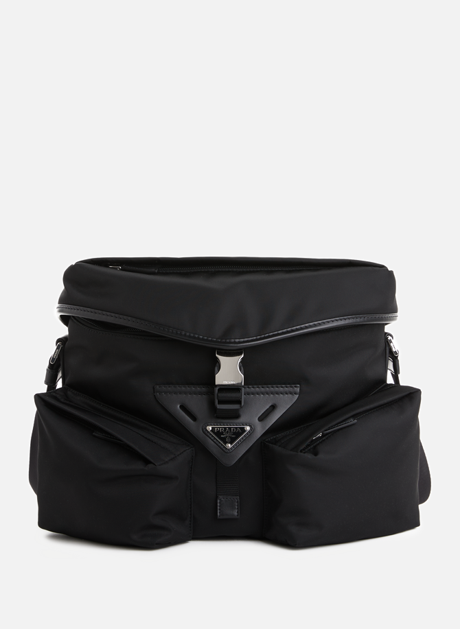 Nylon and leather shoulder bag PRADA