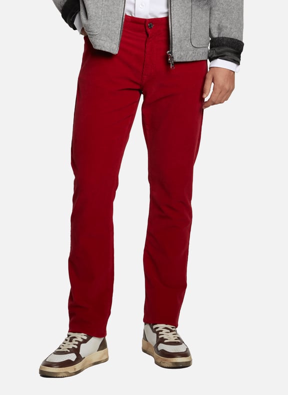 Corduroy trousers Red by FACONNABLE FACONNABLE Corduroy trousers Red