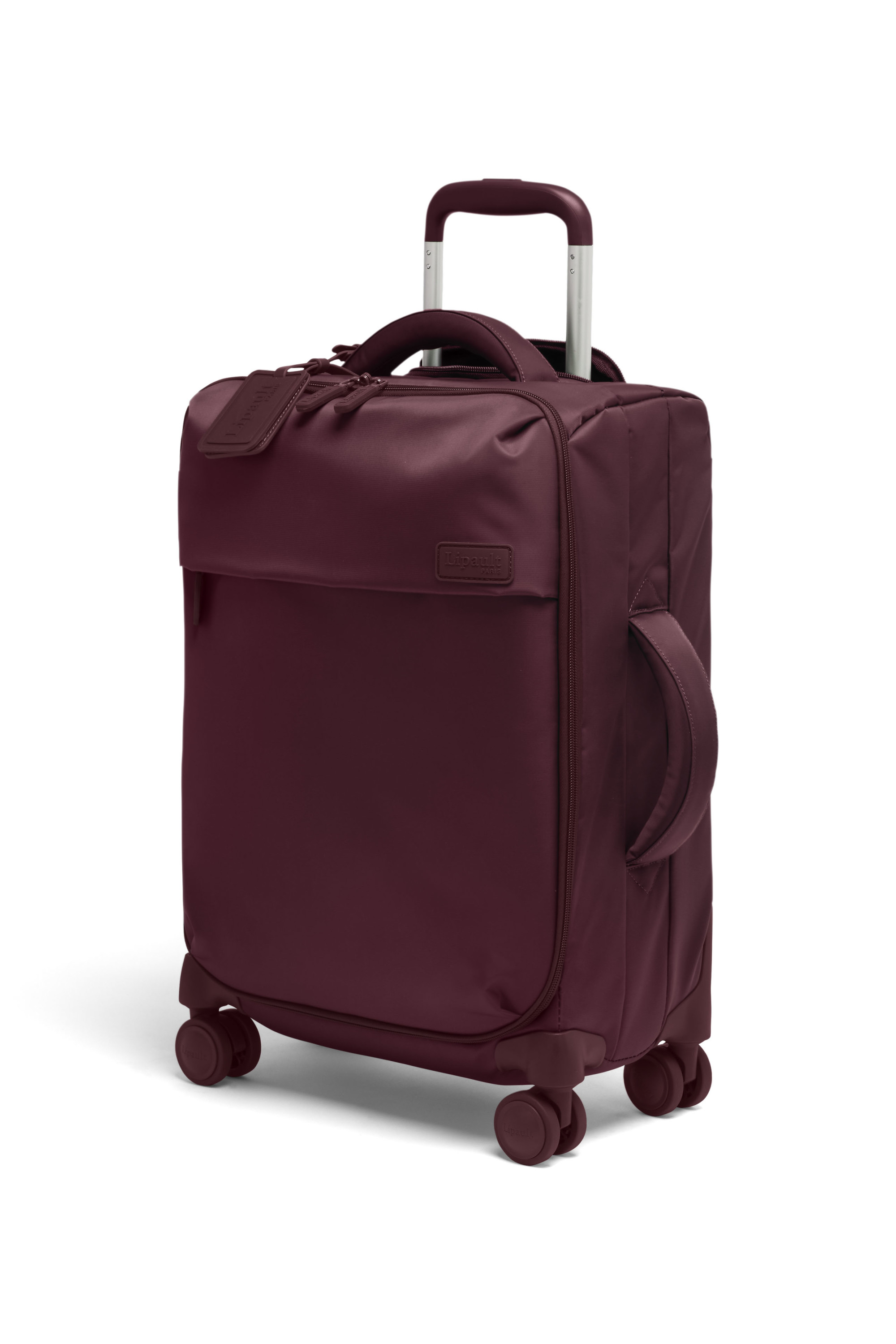 Plume valise 4 roues taille s LIPAULT PARIS Rouge