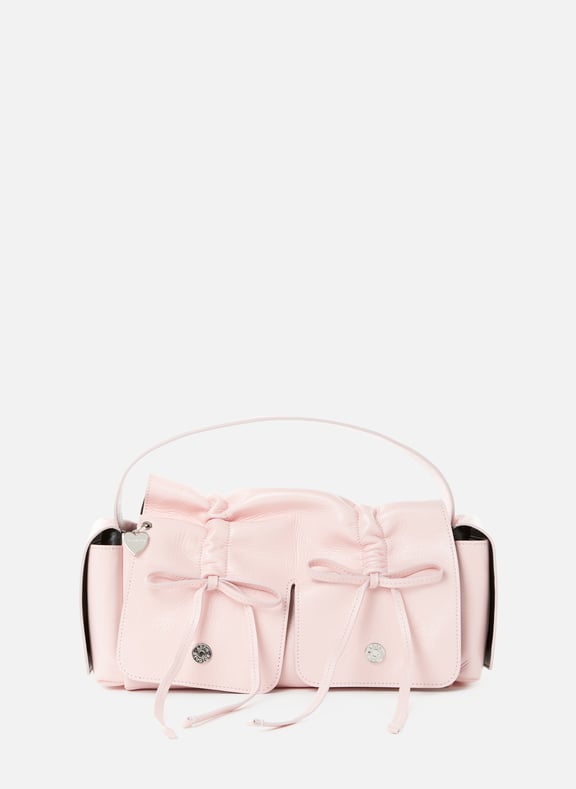 Sac à main en cuir Multipocket Rose by ACNE STUDIOS ACNE STUDIOS Sac à main en cuir Multipocket Rose