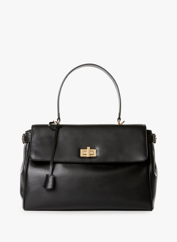 Sac à main Felly en cuir  | Noir by SAISON 1865 Sac à main Felly en cuir  Noir