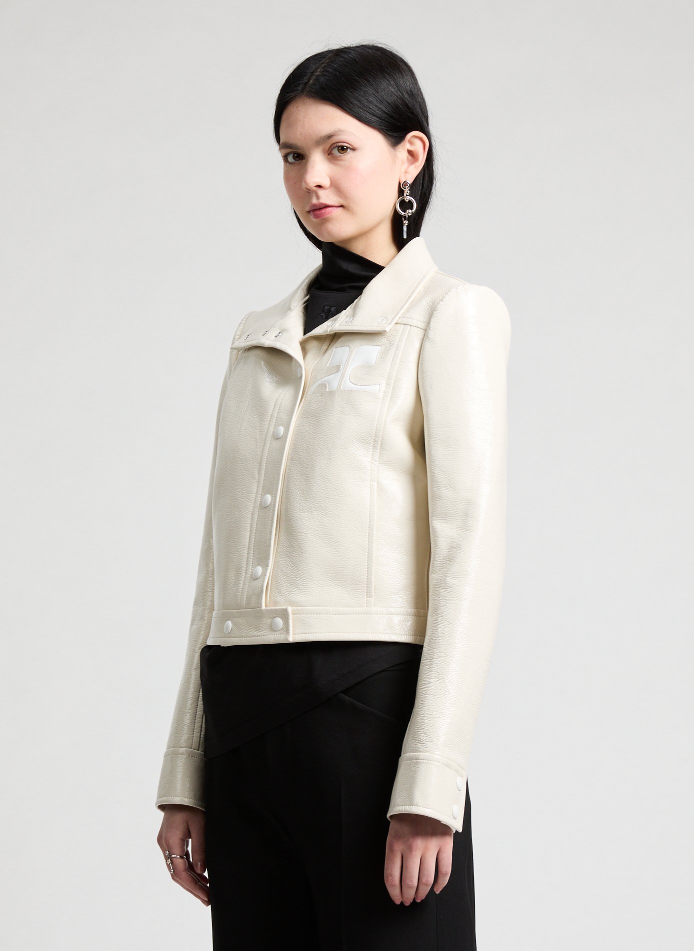 Vinyl jacket COURRÈGES White