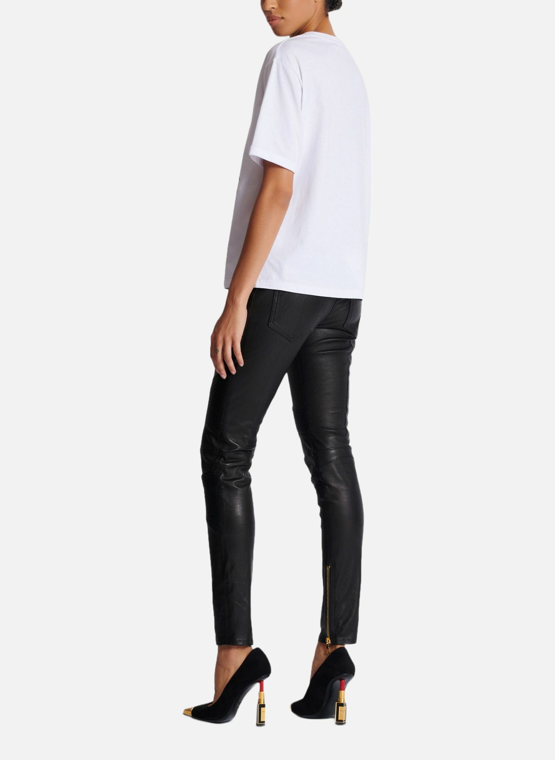 T-shirt à manches courtes imprimé balmain beauty BALMAIN Blanc