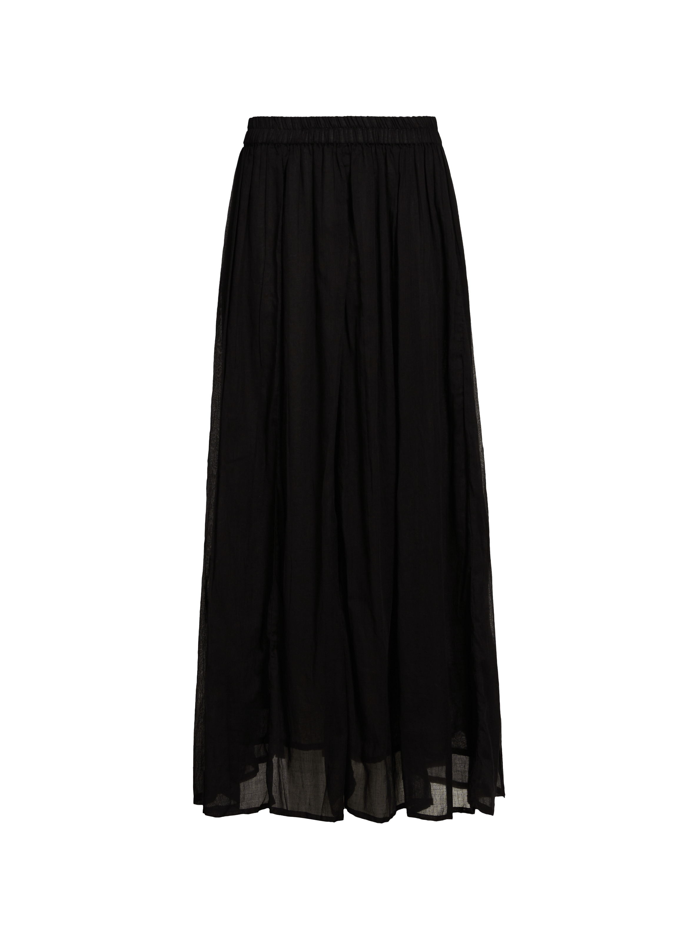 Jupe longue Caro en coton SAISON 1865 Noir