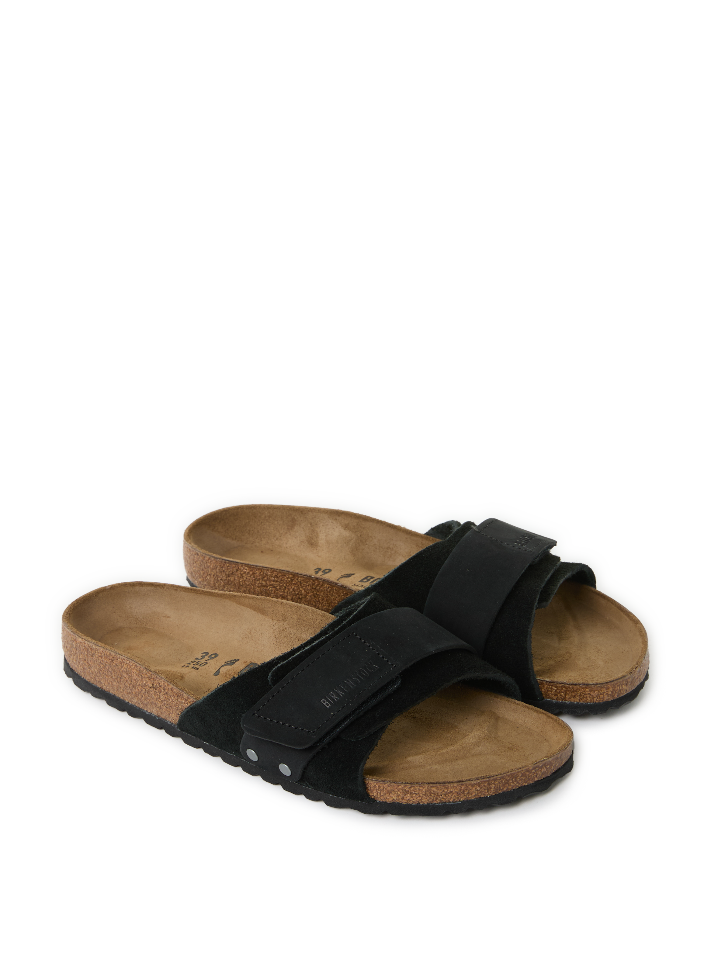 Sandales plates en cuir Oita BIRKENSTOCK Noir